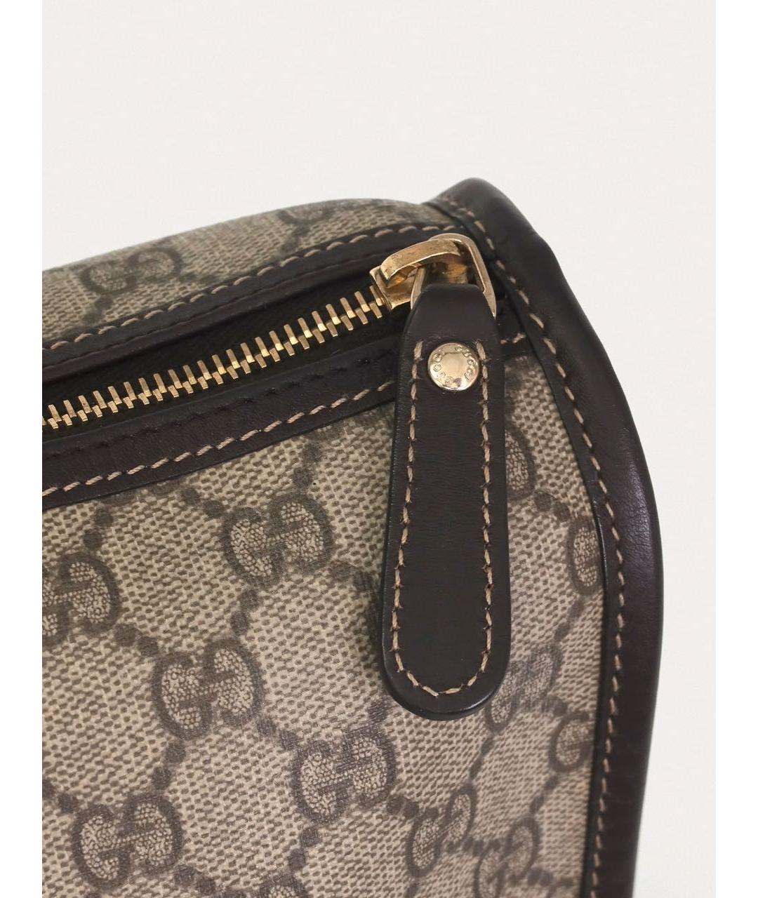 GUCCI Бежевая кожаная сумка с короткими ручками, фото 5