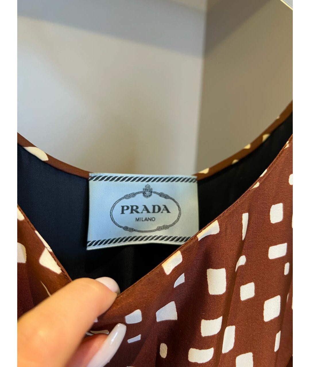 PRADA Коричневое повседневное платье, фото 3