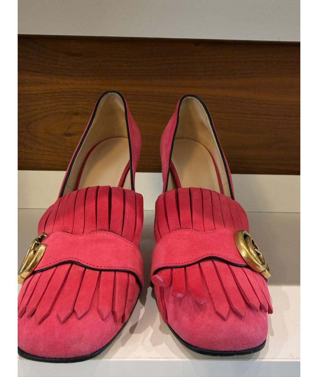 GUCCI Розовые замшевые туфли, фото 2