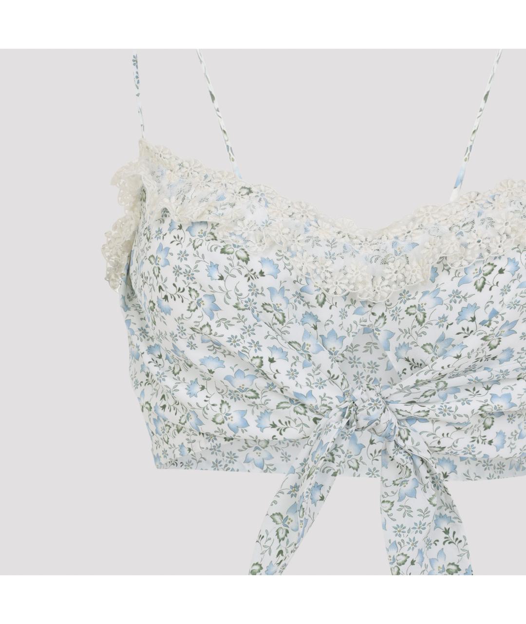 ERMANNO SCERVINO Мульти шелковая майка, фото 4