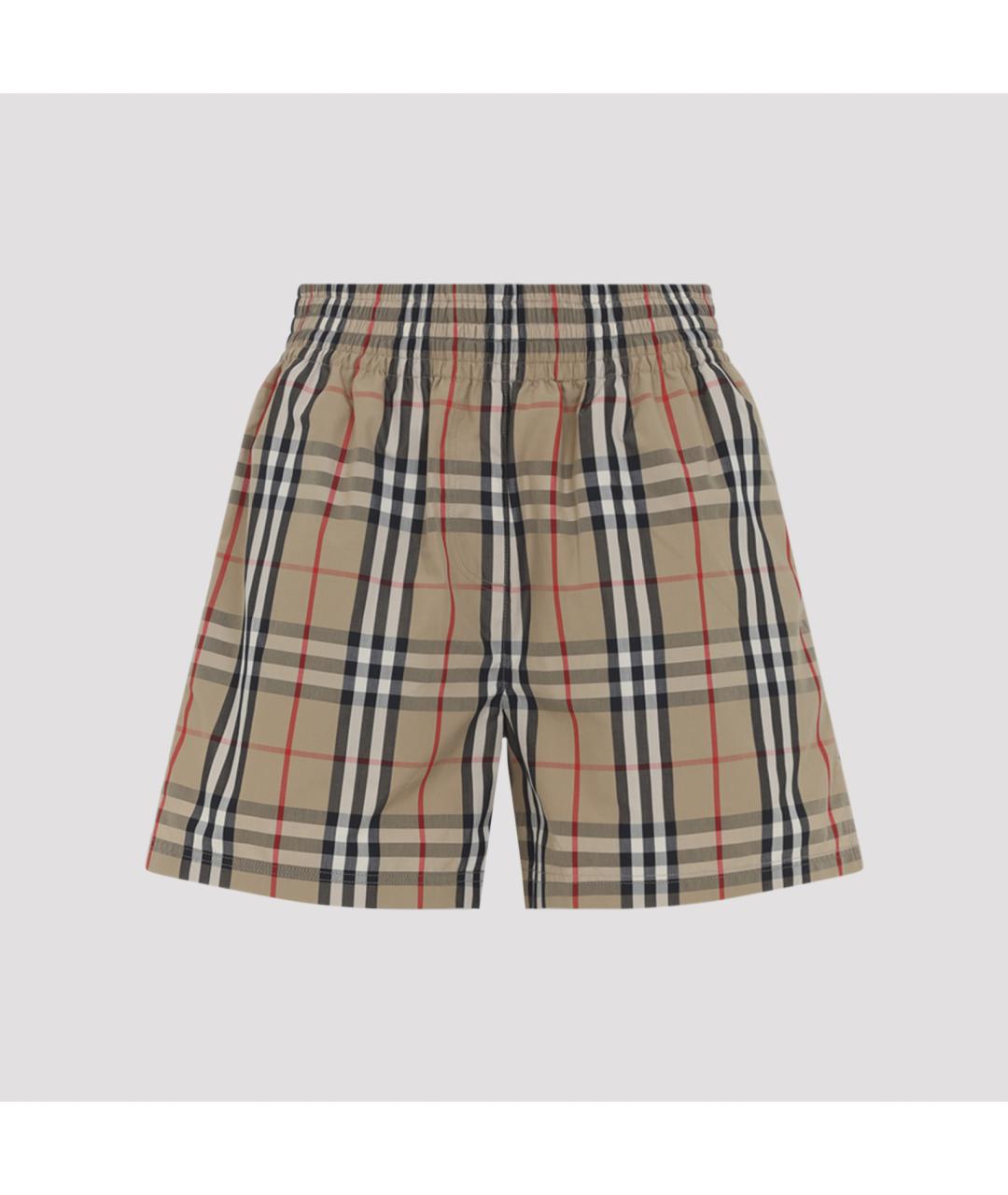 BURBERRY Бежевые хлопковые шорты, фото 2