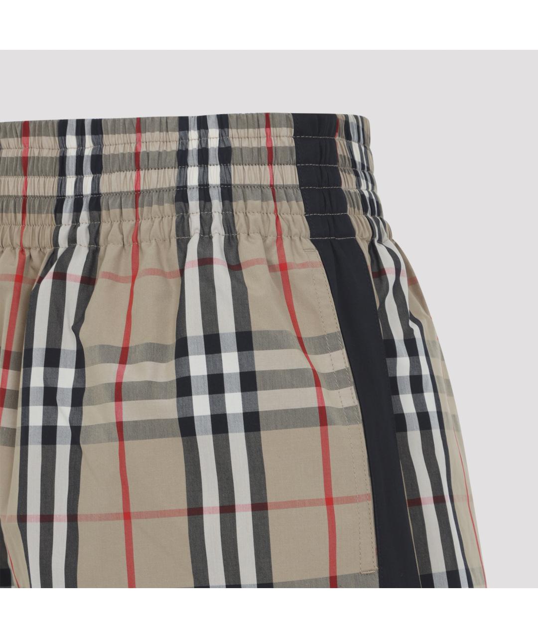 BURBERRY Бежевые хлопковые шорты, фото 4
