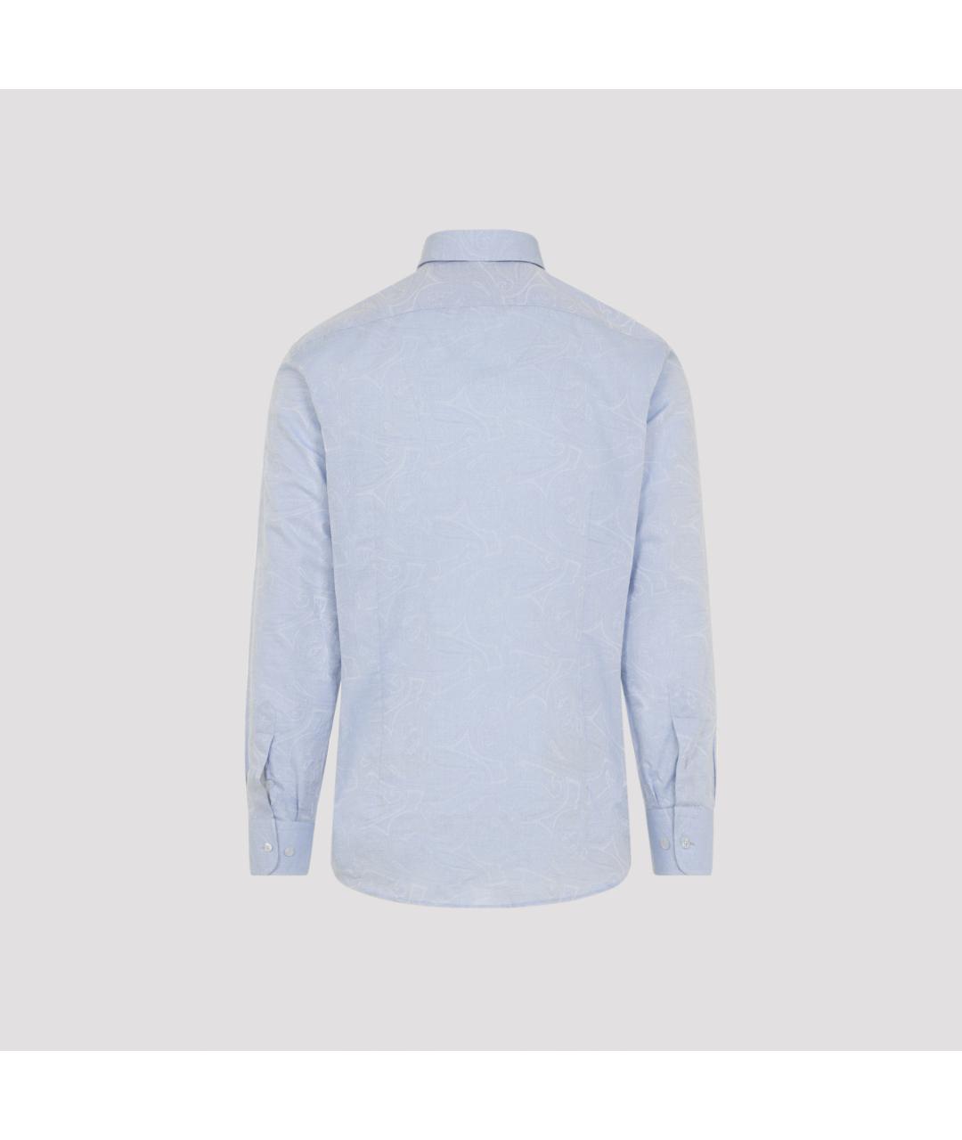 ETRO Синяя хлопковая кэжуал рубашка, фото 2