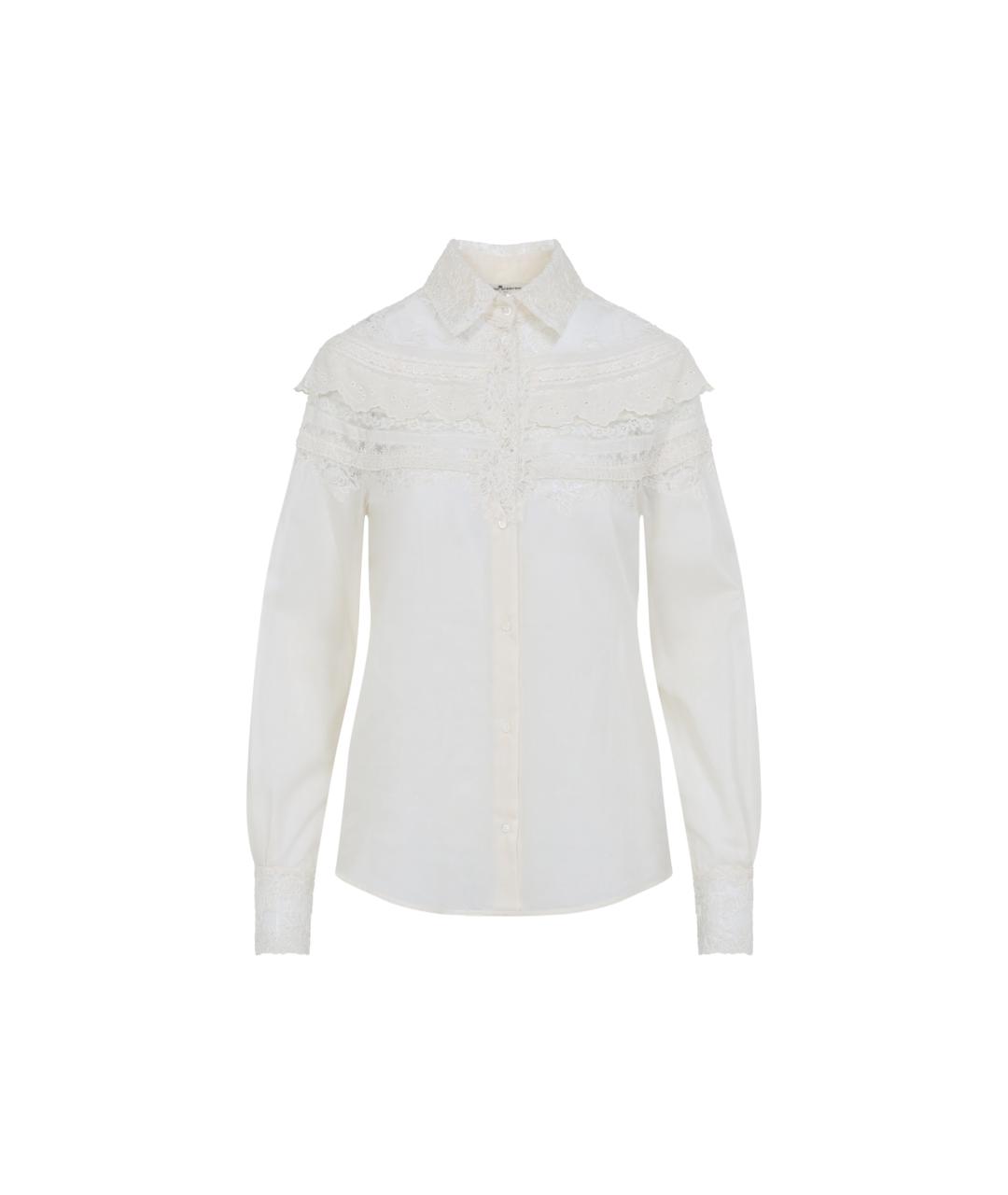 ERMANNO SCERVINO Бежевая хлопковая рубашка, фото 1