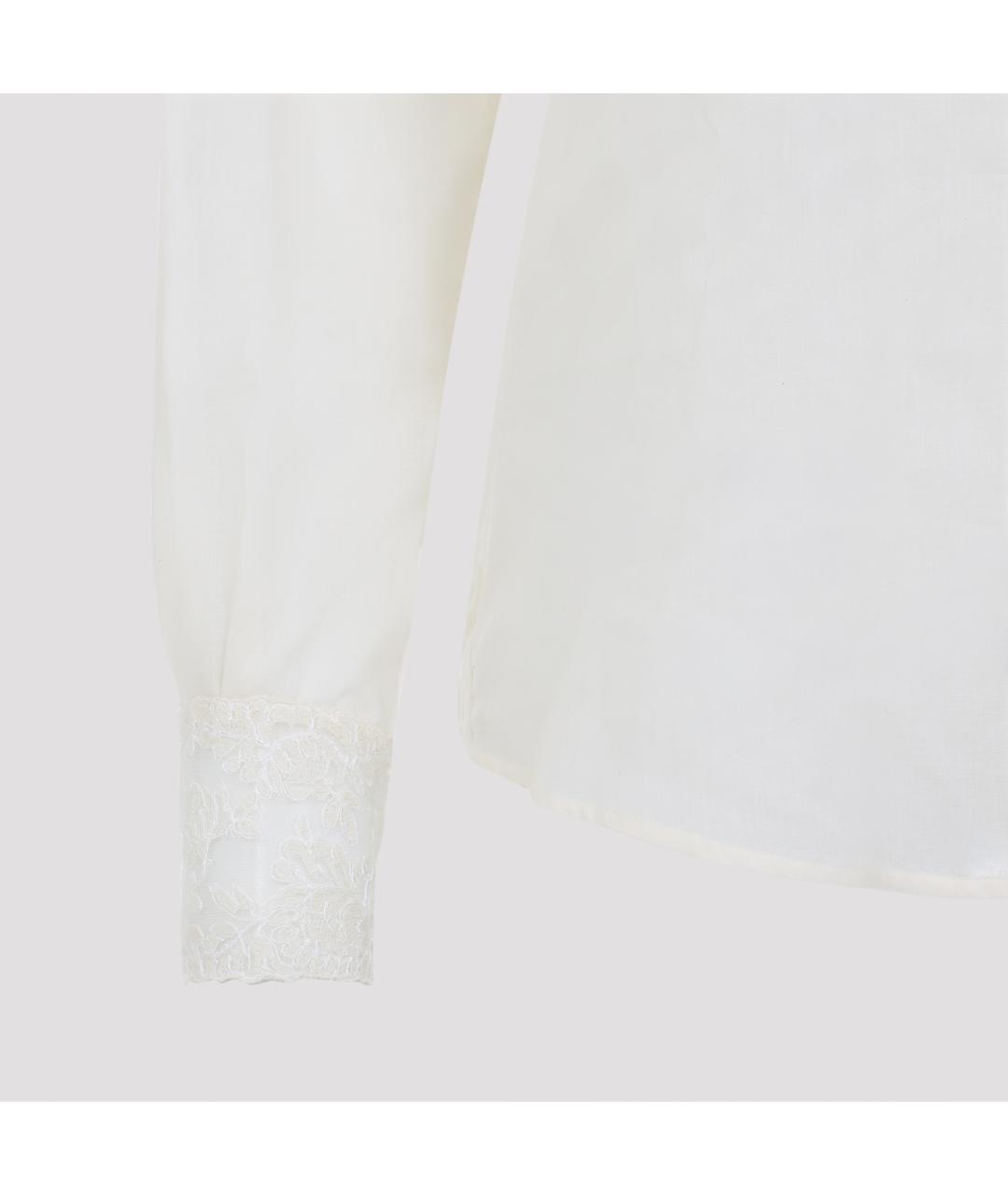 ERMANNO SCERVINO Бежевая хлопковая рубашка, фото 4