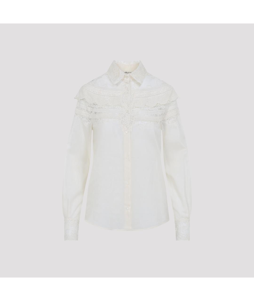 ERMANNO SCERVINO Бежевая хлопковая рубашка, фото 2