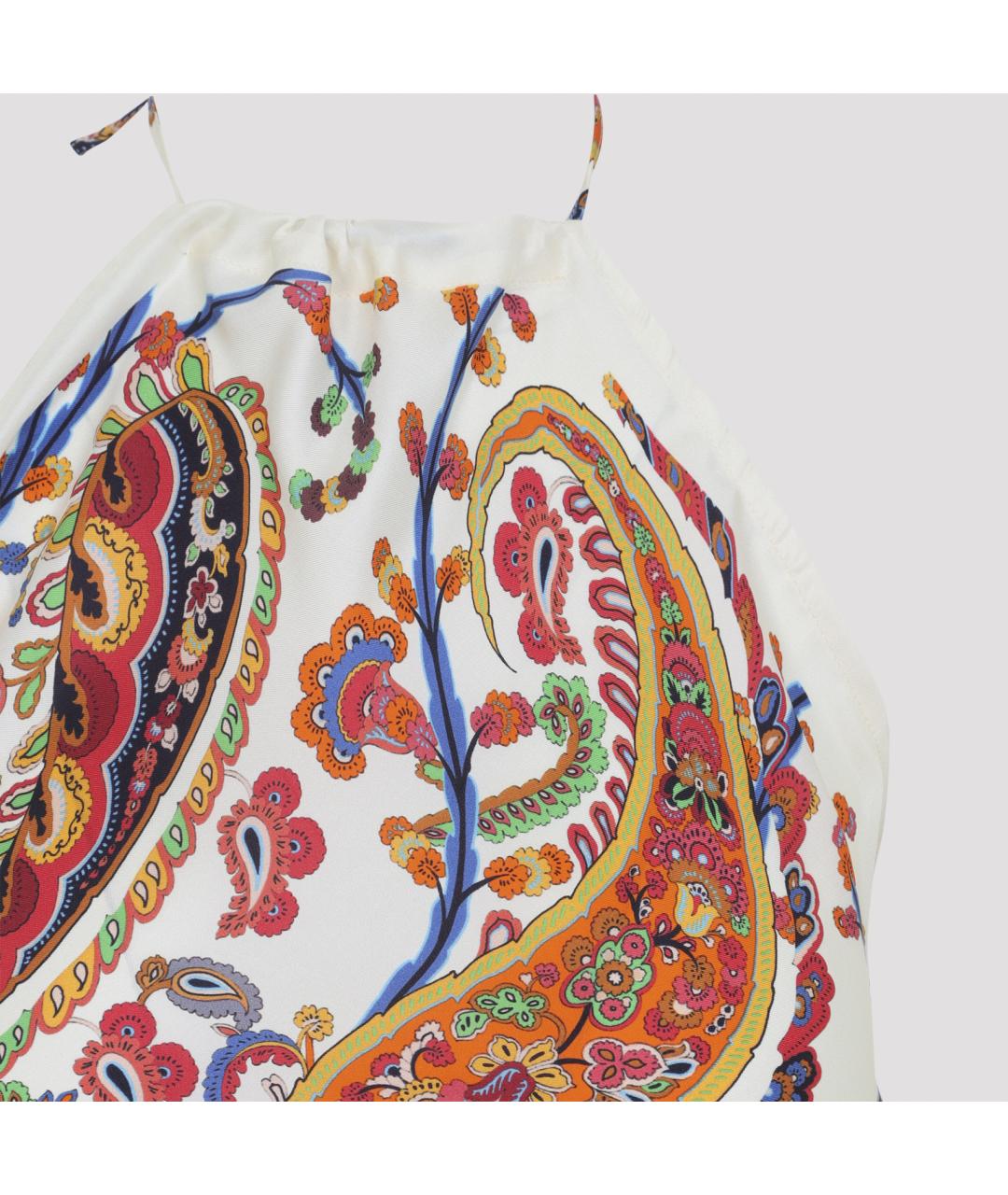 ETRO Мульти шелковая майка, фото 4