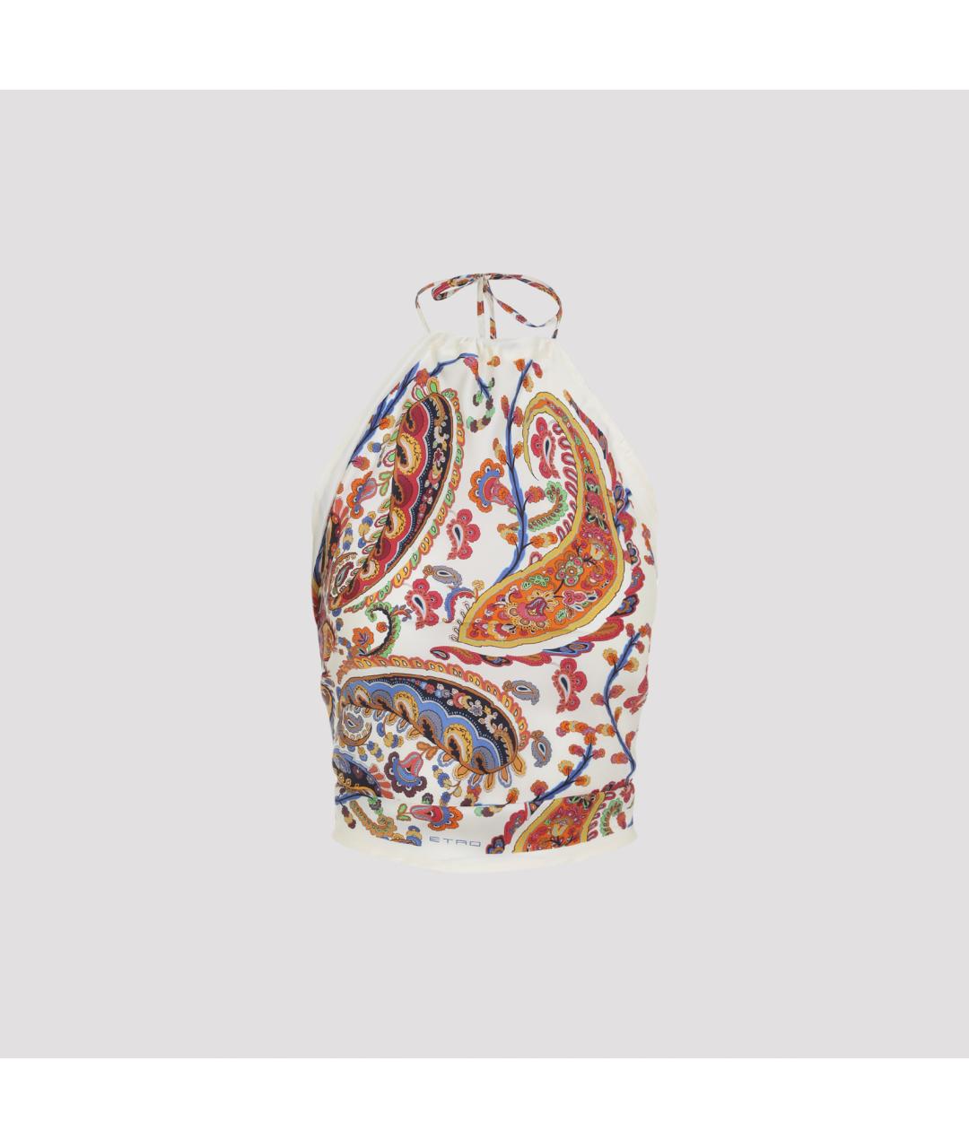 ETRO Мульти шелковая майка, фото 2