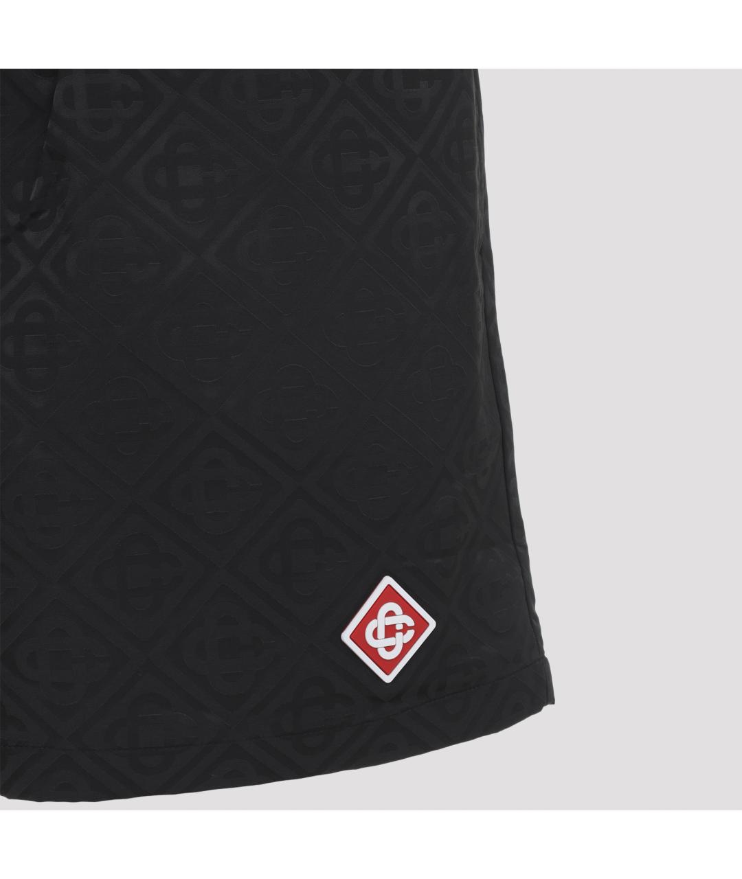 CASABLANCA Черные полиэстеровые шорты, фото 4