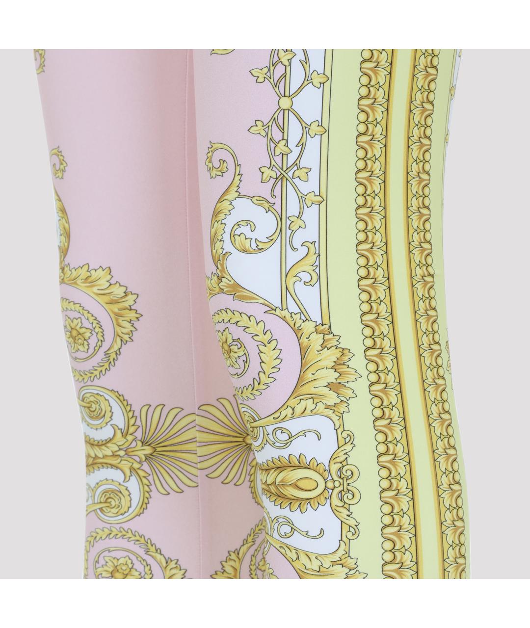 VERSACE Мульти шелковые леггинсы и велосипедки, фото 3
