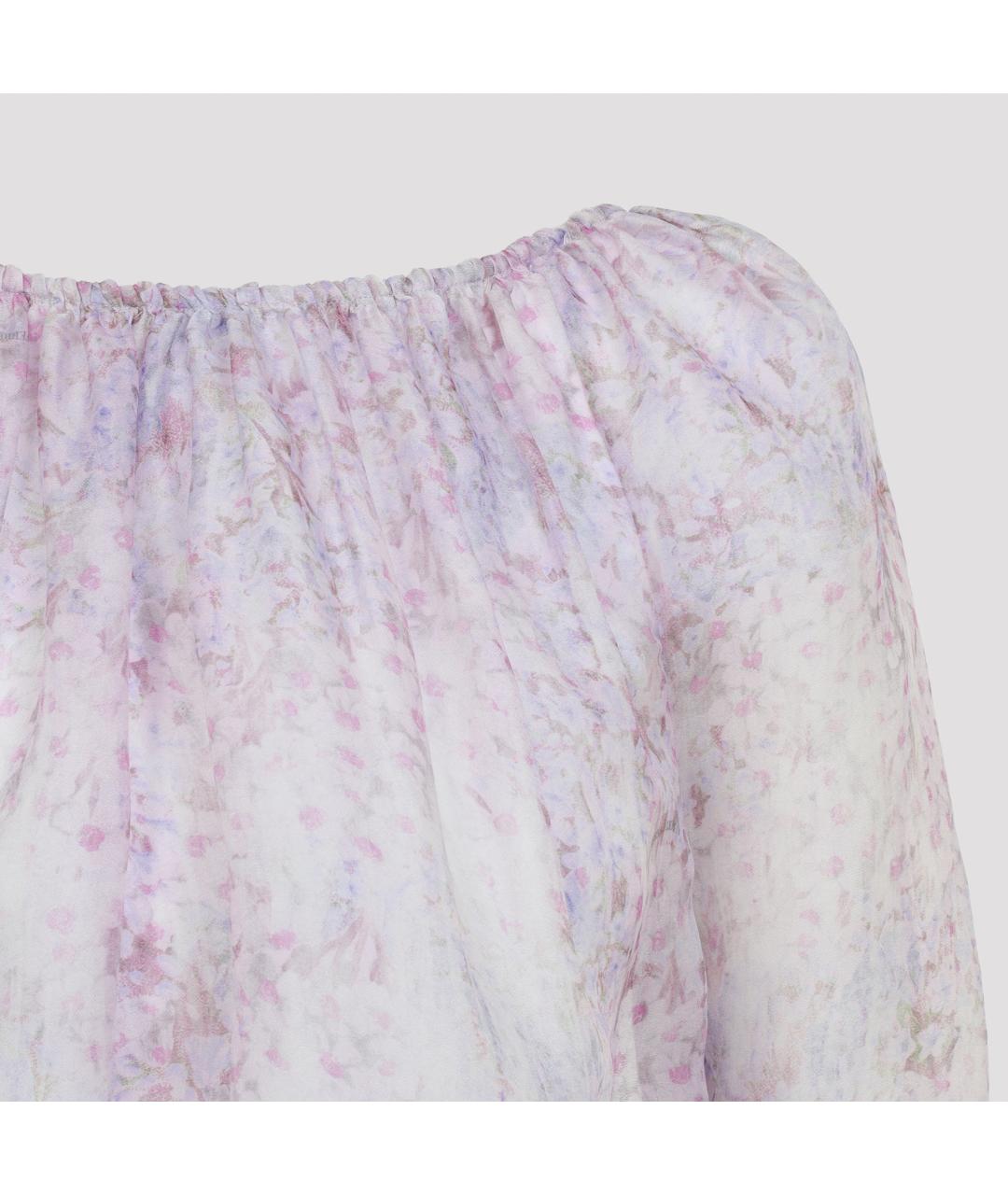 ALBERTA FERRETTI Мульти шелковая блузы, фото 4