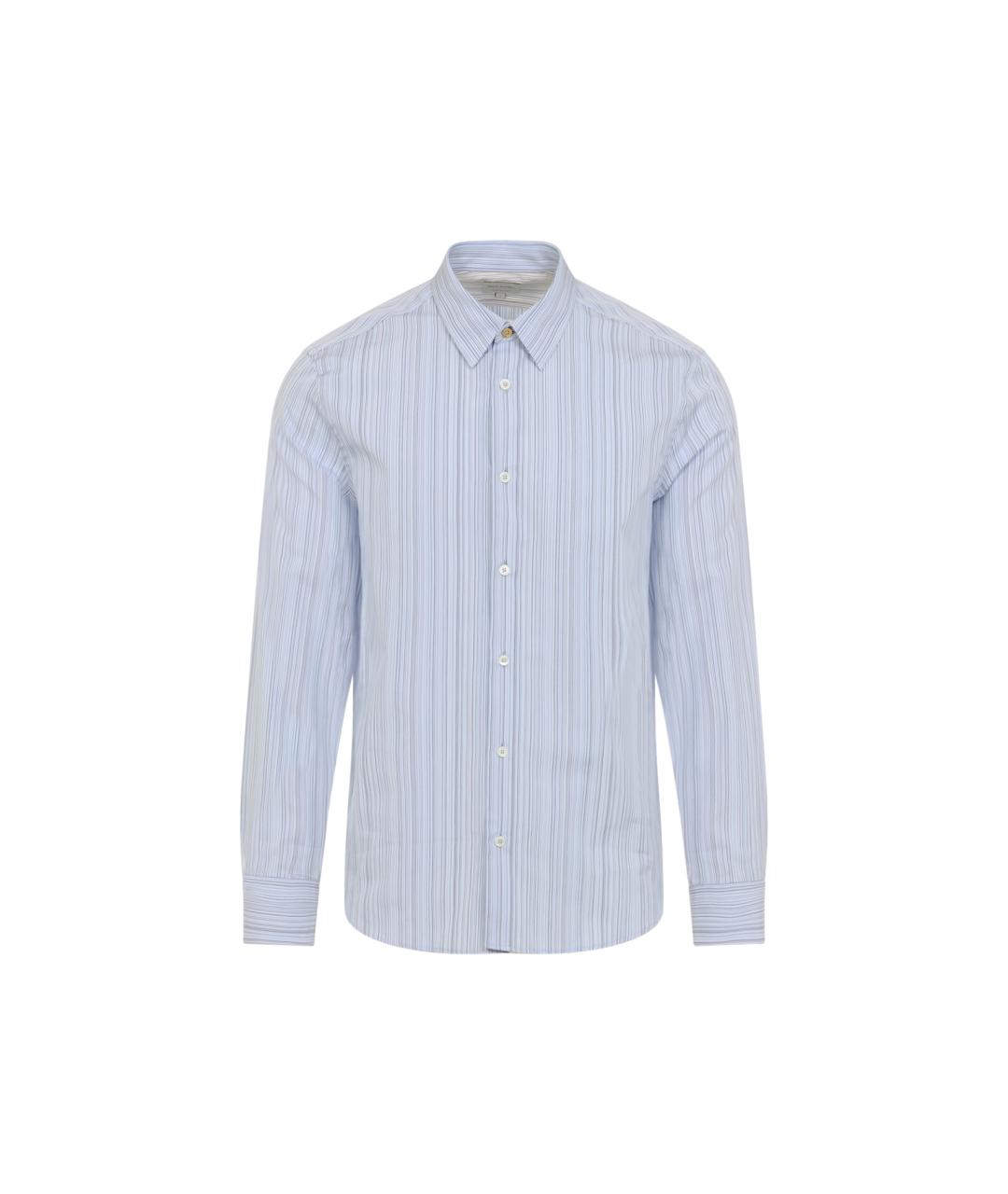 PAUL SMITH Синяя хлопковая кэжуал рубашка, фото 1