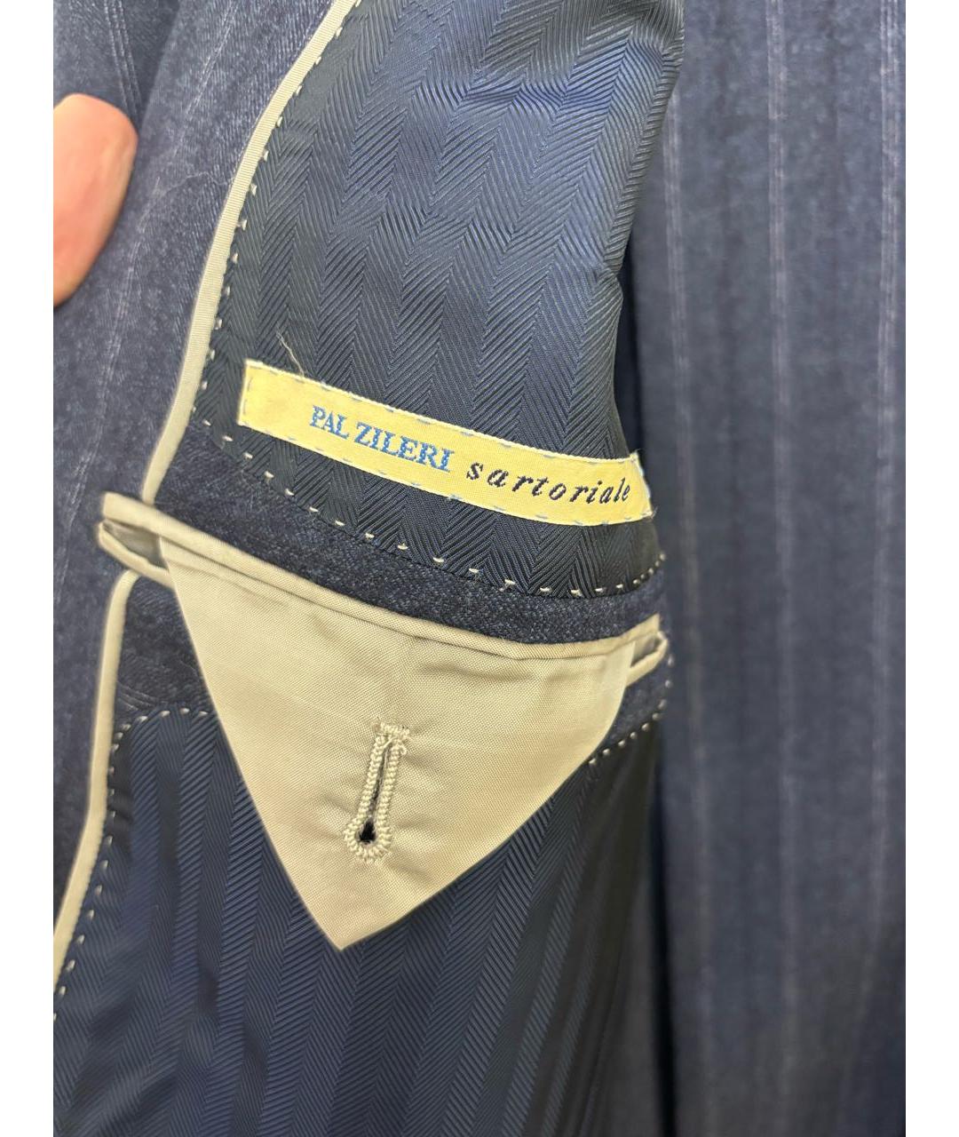 PAL ZILERI Синий повседневный костюм, фото 5