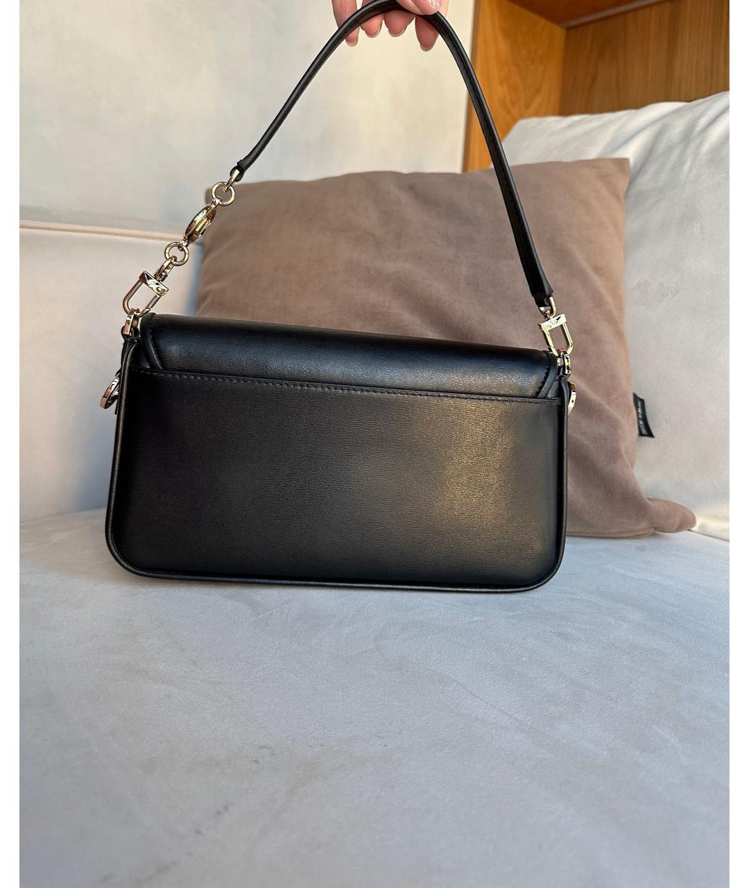 MICHAEL KORS Черная кожаная сумка с короткими ручками, фото 3