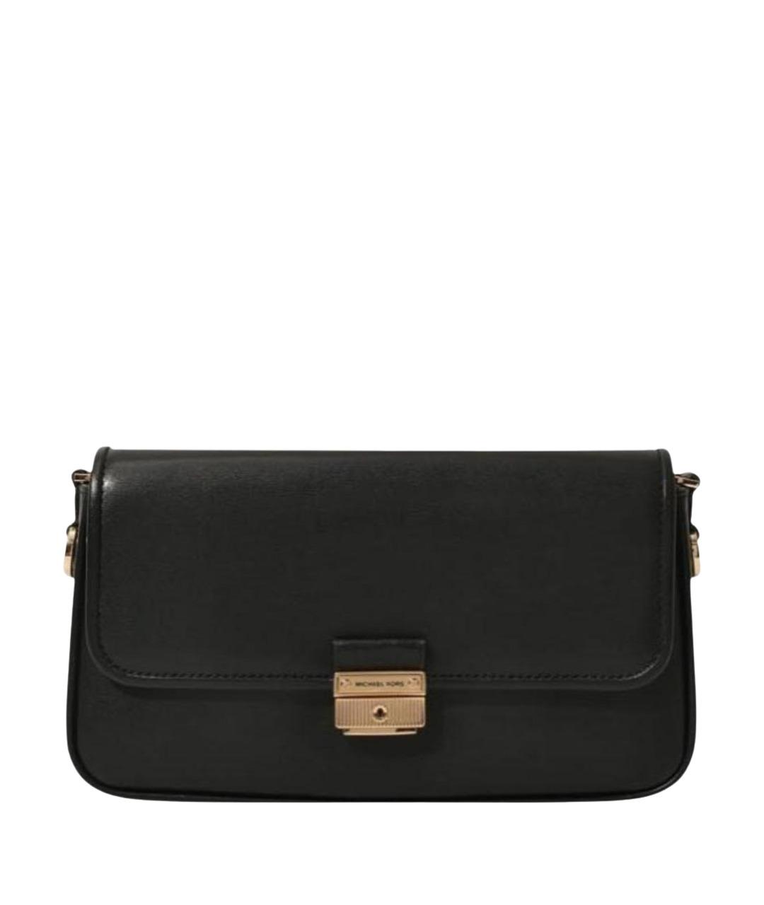 MICHAEL KORS Черная кожаная сумка с короткими ручками, фото 1