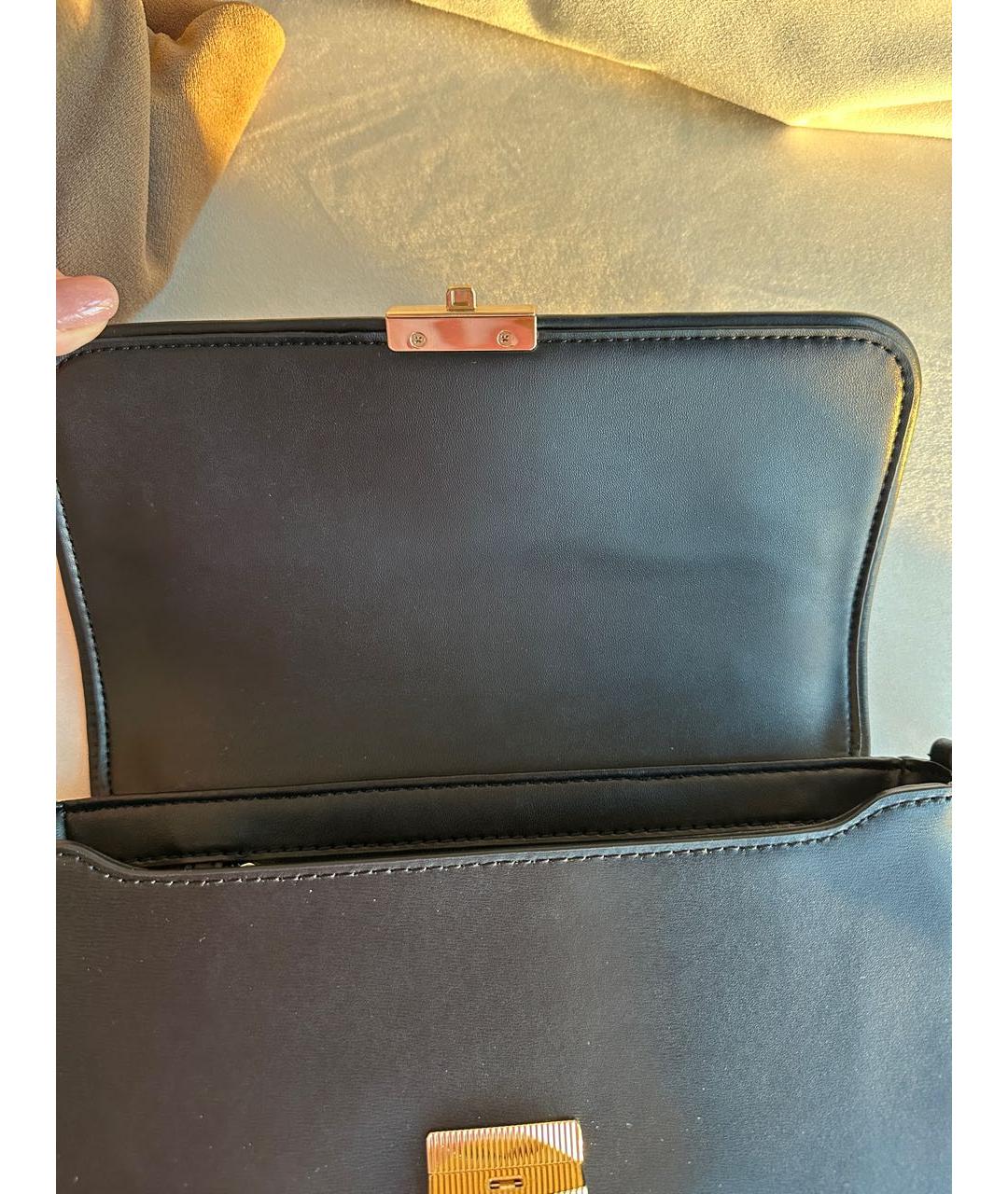 MICHAEL KORS Черная кожаная сумка с короткими ручками, фото 4