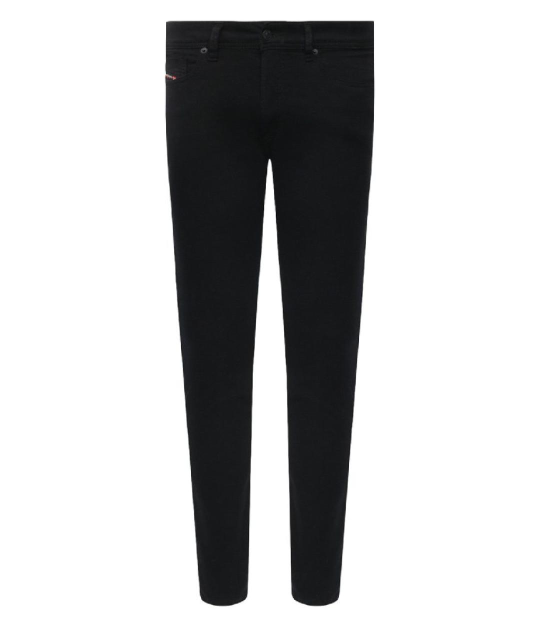 DIESEL Черные хлопко-полиэстеровые джинсы скинни, фото 1