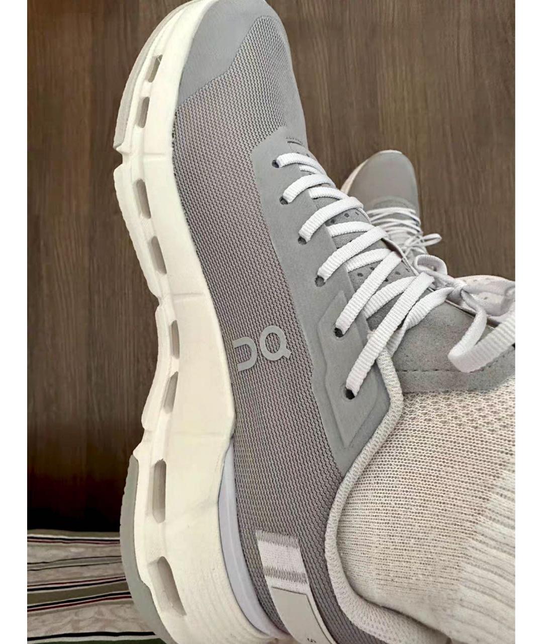 ON Бежевые текстильные кроссовки, фото 6