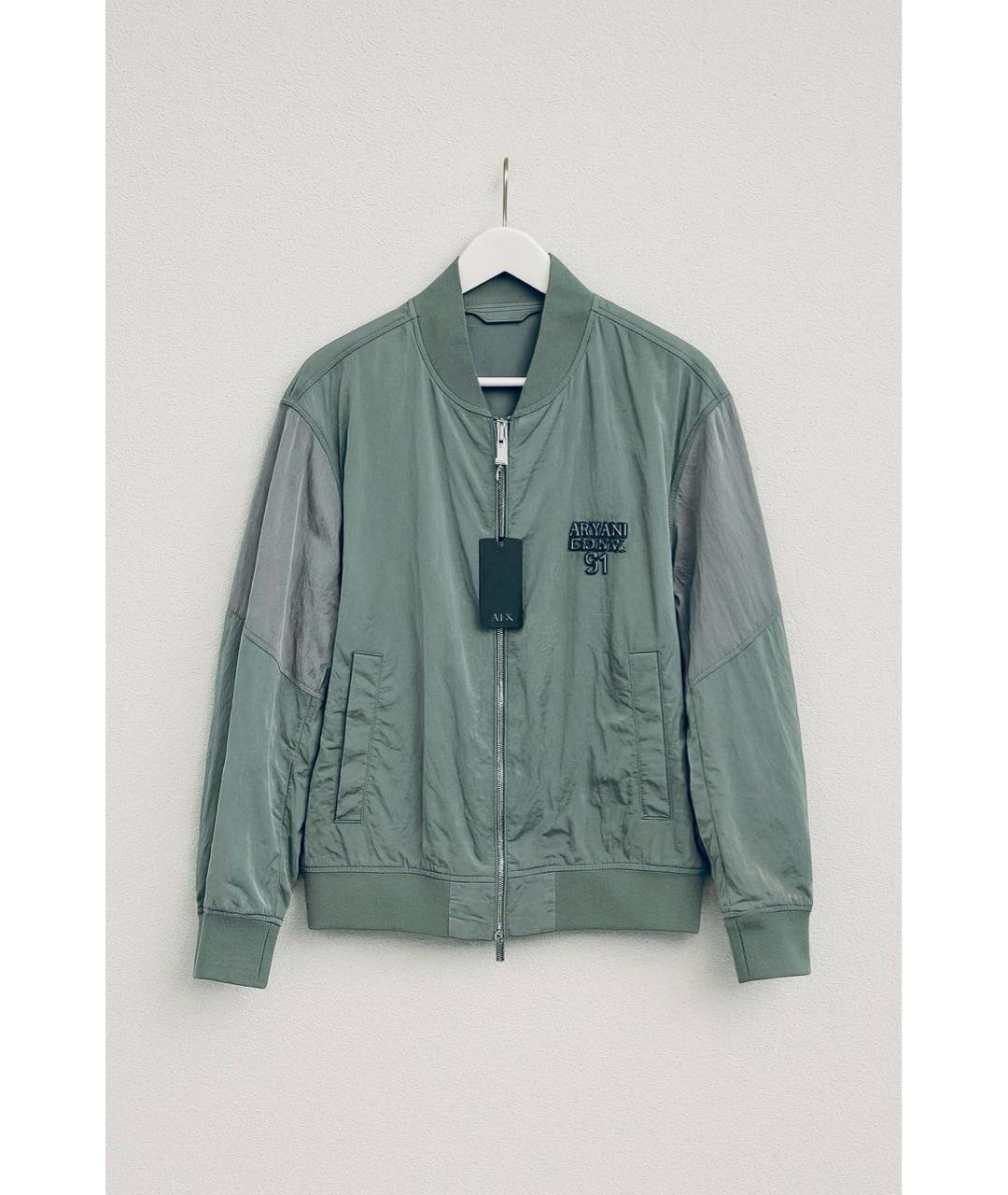 ARMANI EXCHANGE Салатовая полиэстеровая куртка, фото 9