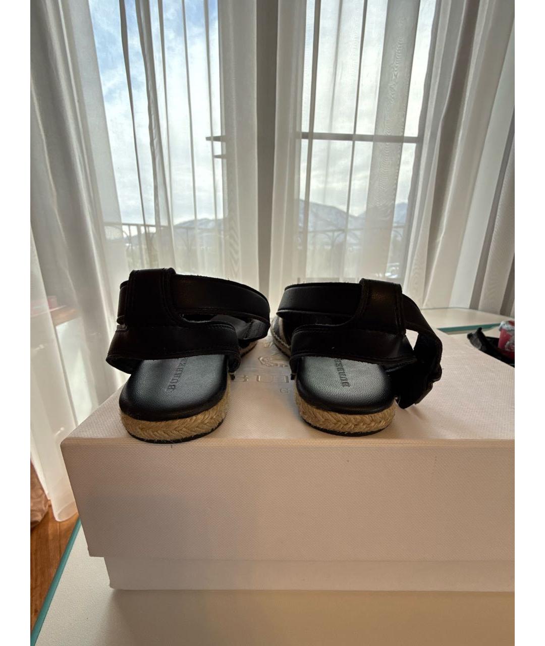 BURBERRY KIDS Мульти текстильные сандалии и шлепанцы, фото 4