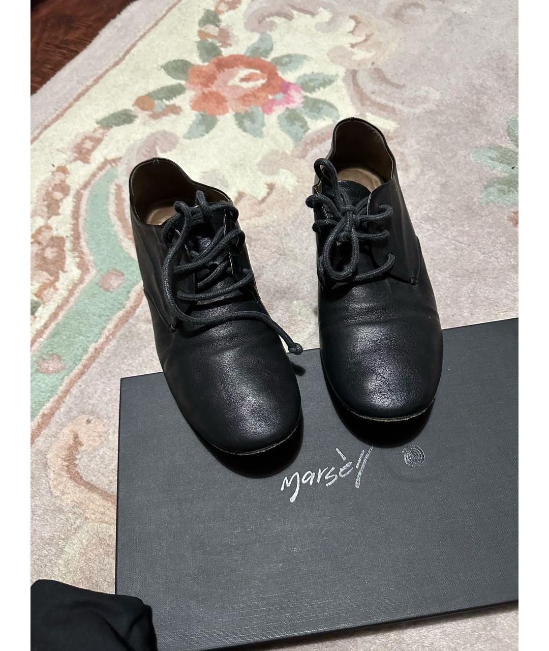 MARSELL Черные кожаные брогги и оксфорды, фото 2