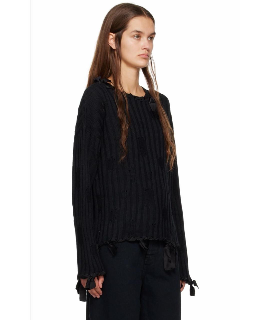 MM6 MAISON MARGIELA Черный шерстяной джемпер / свитер, фото 4