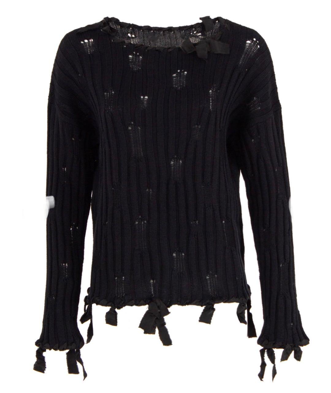 MM6 MAISON MARGIELA Черный шерстяной джемпер / свитер, фото 1