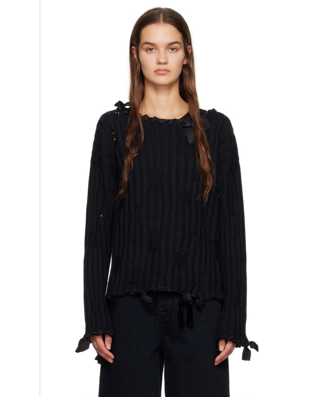 MM6 MAISON MARGIELA Черный шерстяной джемпер / свитер, фото 2