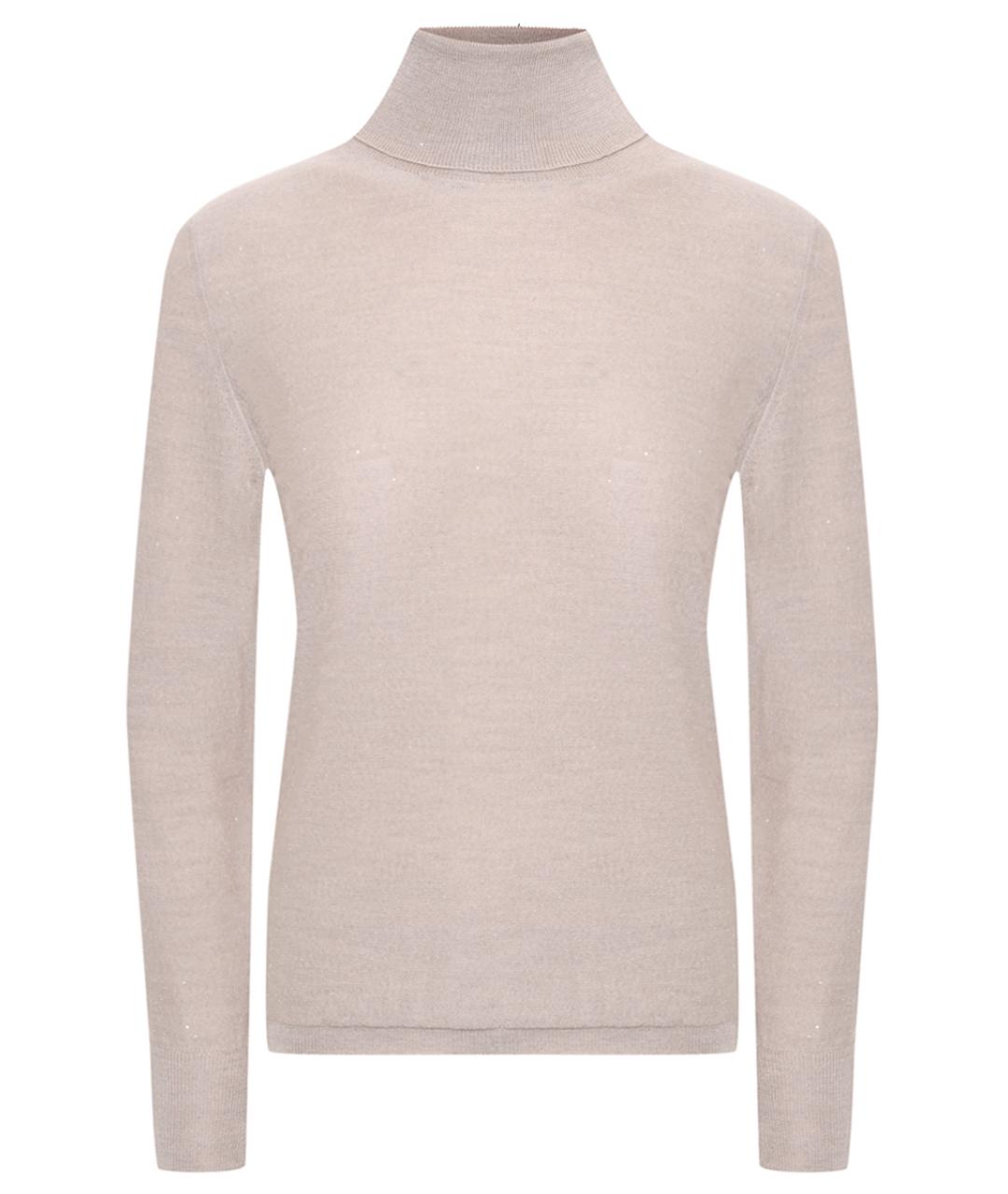 PANICALE Бежевая шерстяная водолазка, фото 1