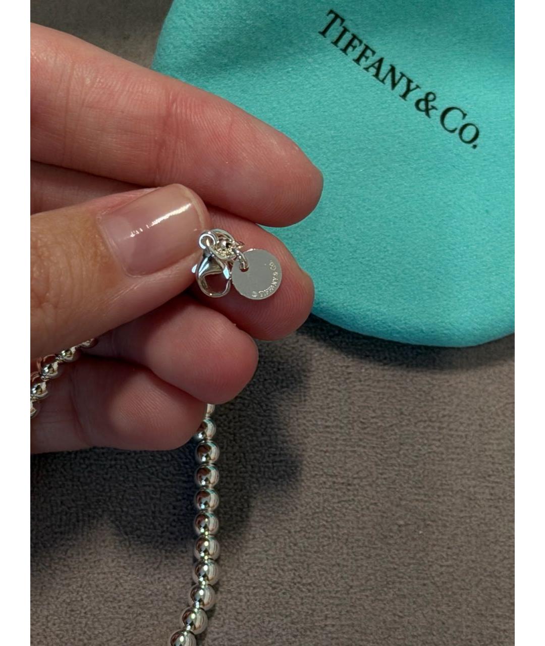 TIFFANY&CO Серебрянный серебряный браслет, фото 4