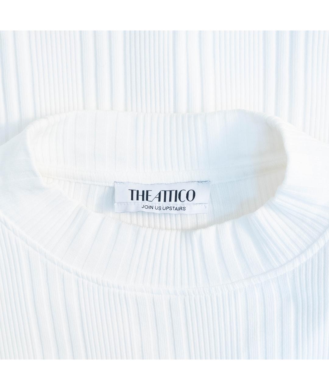 THE ATTICO Белая хлопковая блузы, фото 3