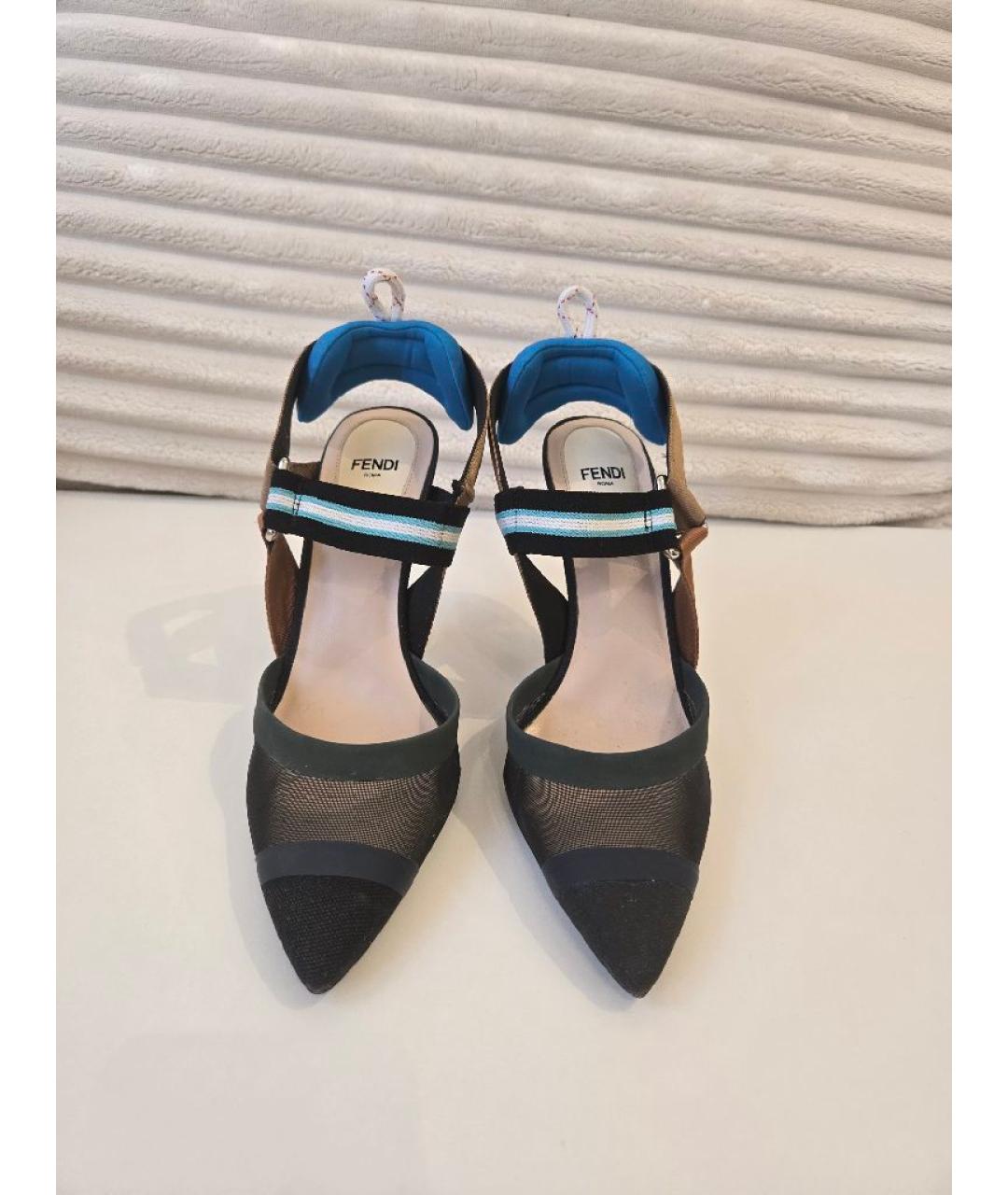 FENDI Мульти кожаные туфли, фото 2