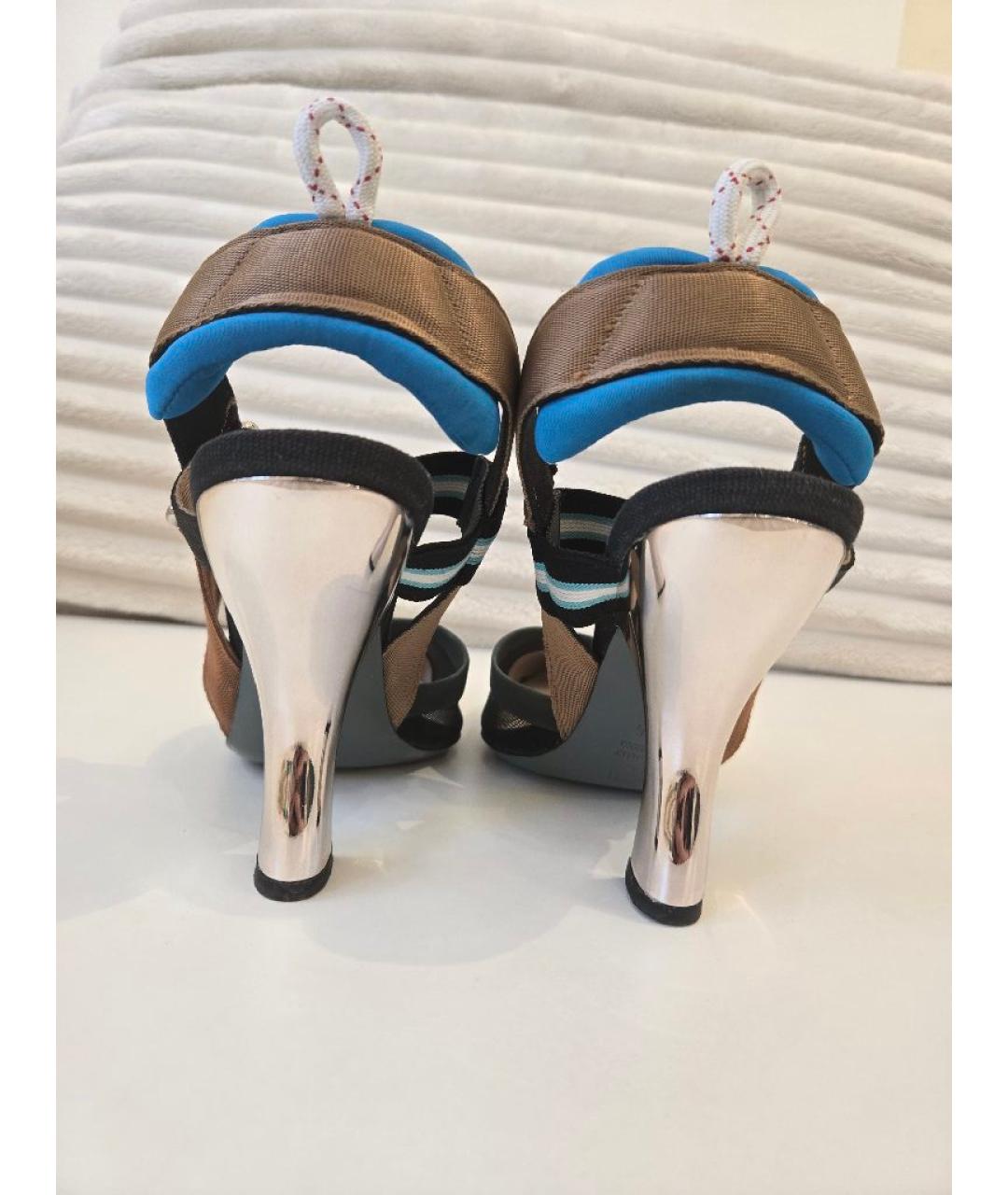 FENDI Мульти кожаные туфли, фото 4