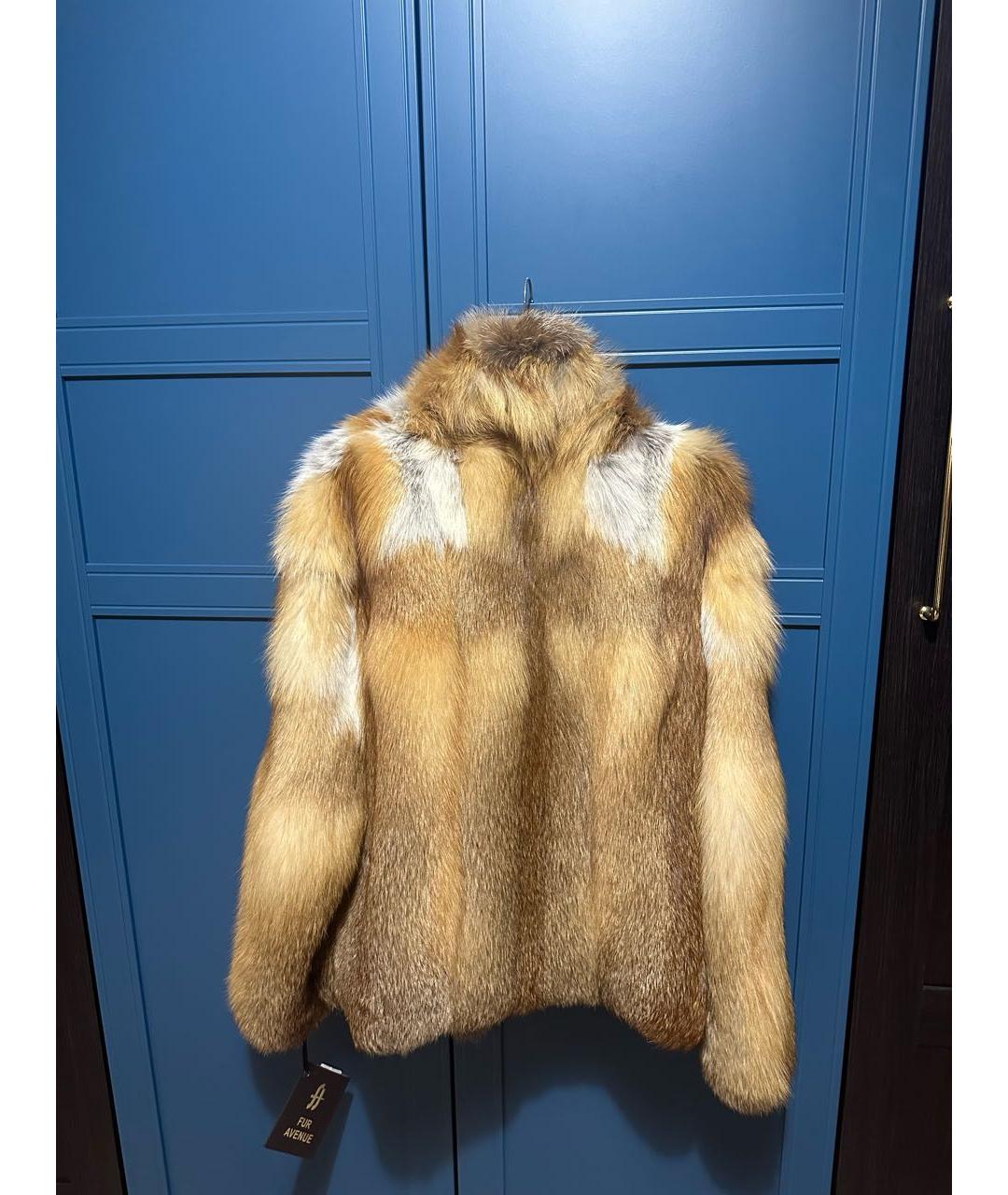 SAGA Оранжевая меховая шуба, фото 2