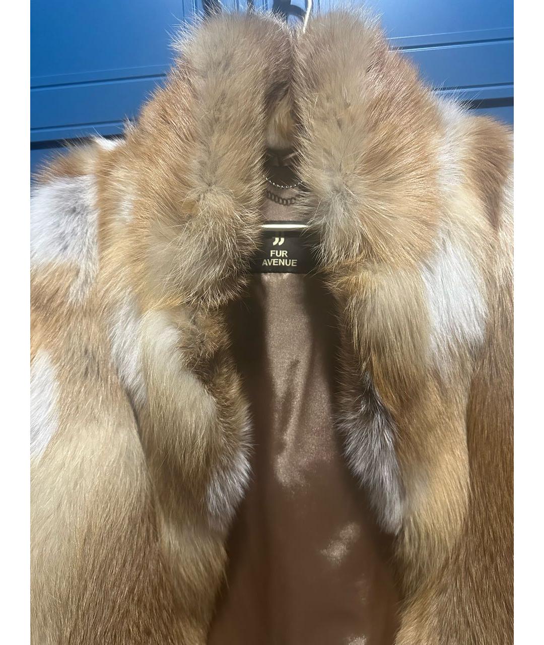 SAGA Оранжевая меховая шуба, фото 4