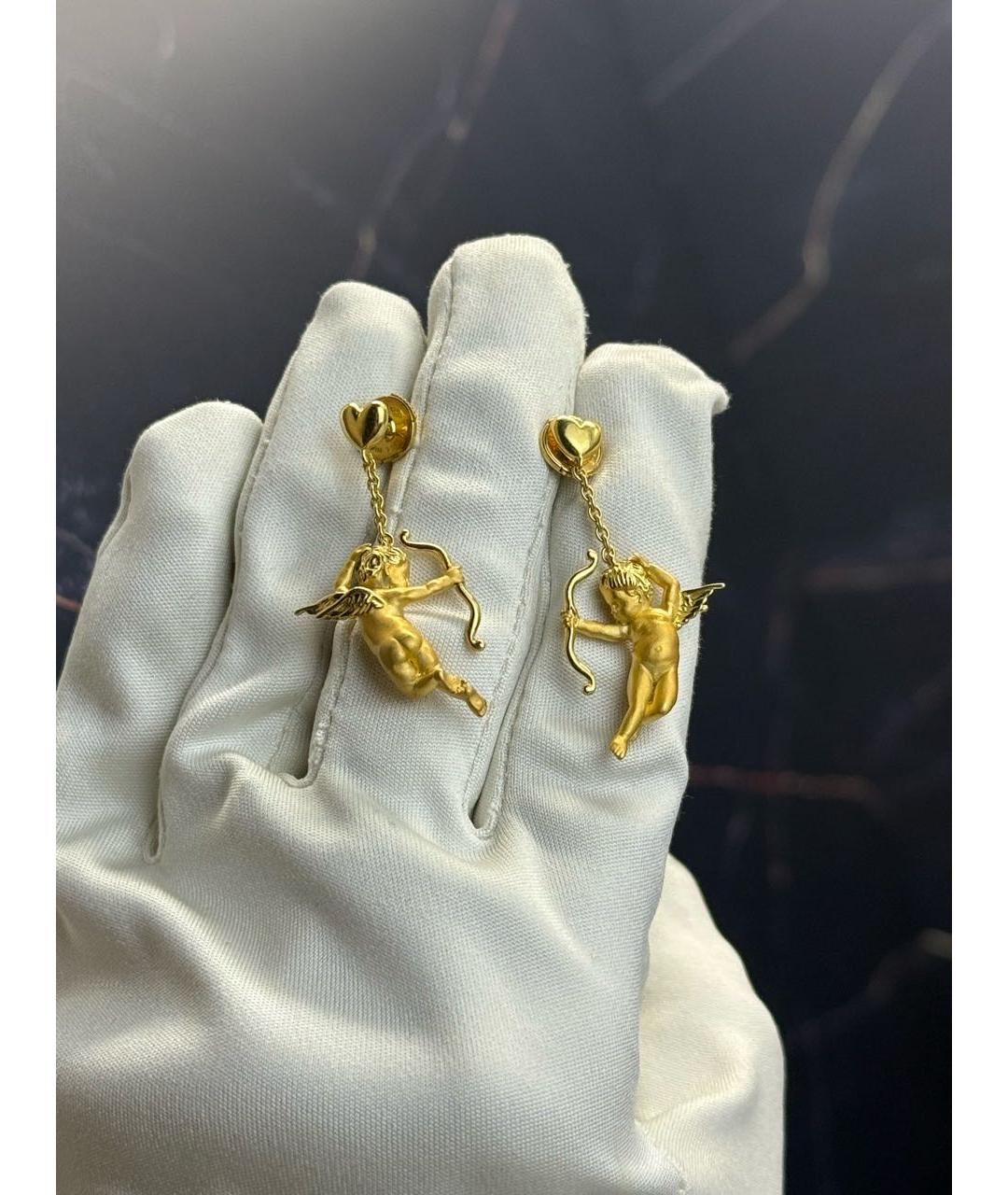 CARRERA Y CARRERA Золотые серьги из желтого золота, фото 6