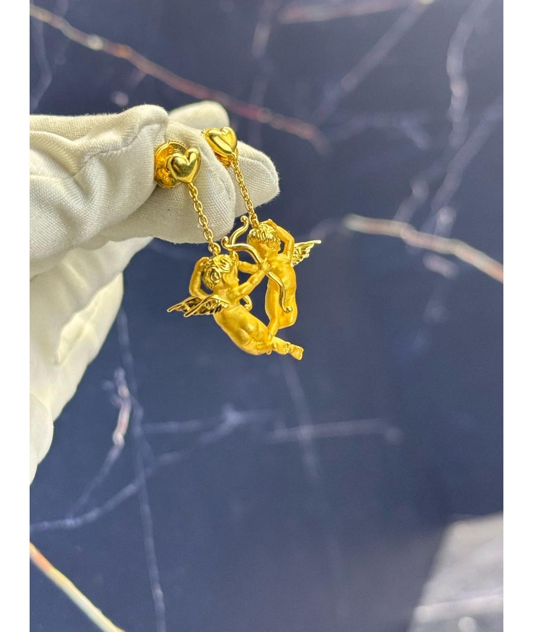 CARRERA Y CARRERA Золотые серьги из желтого золота, фото 4