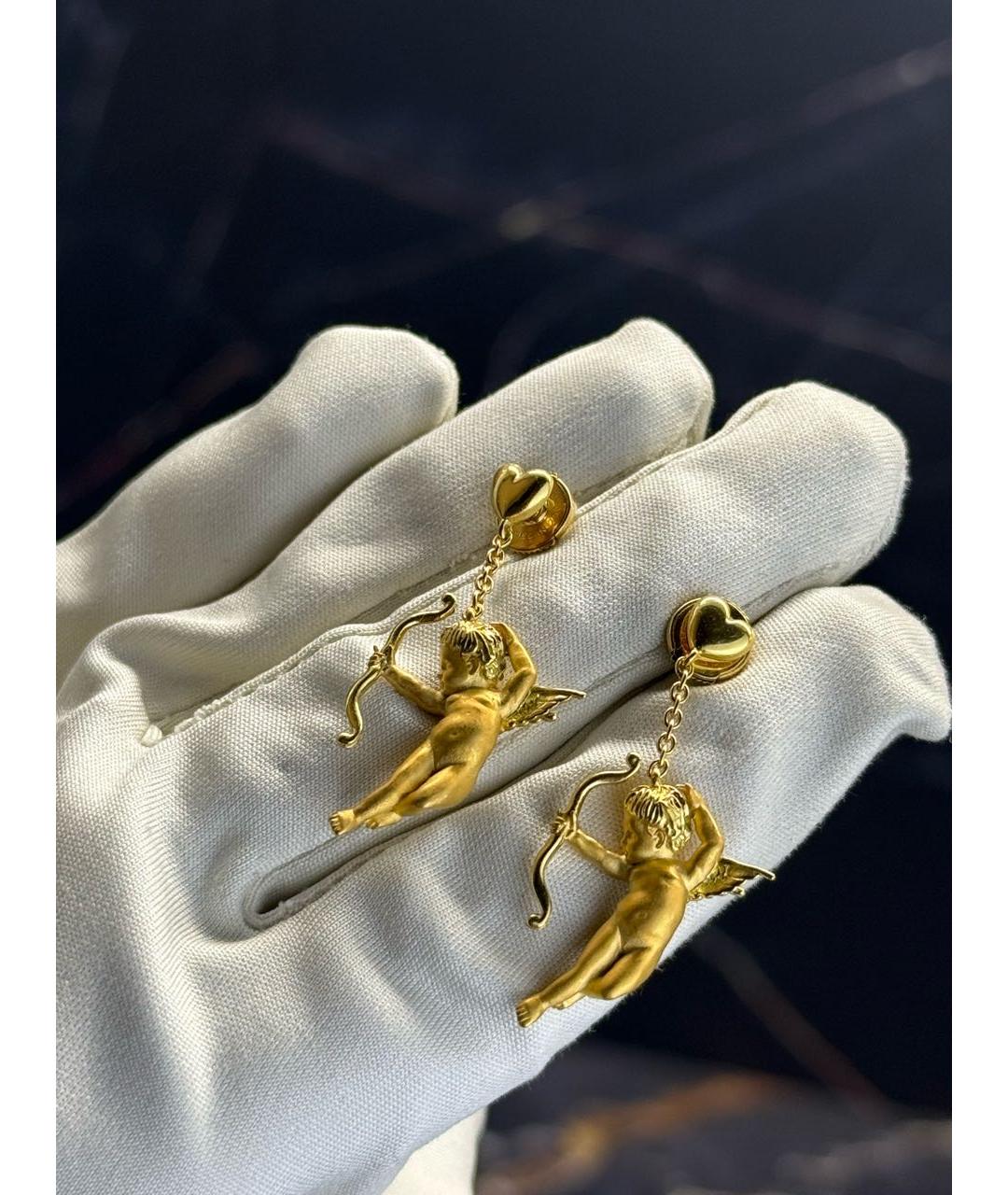 CARRERA Y CARRERA Золотые серьги из желтого золота, фото 9
