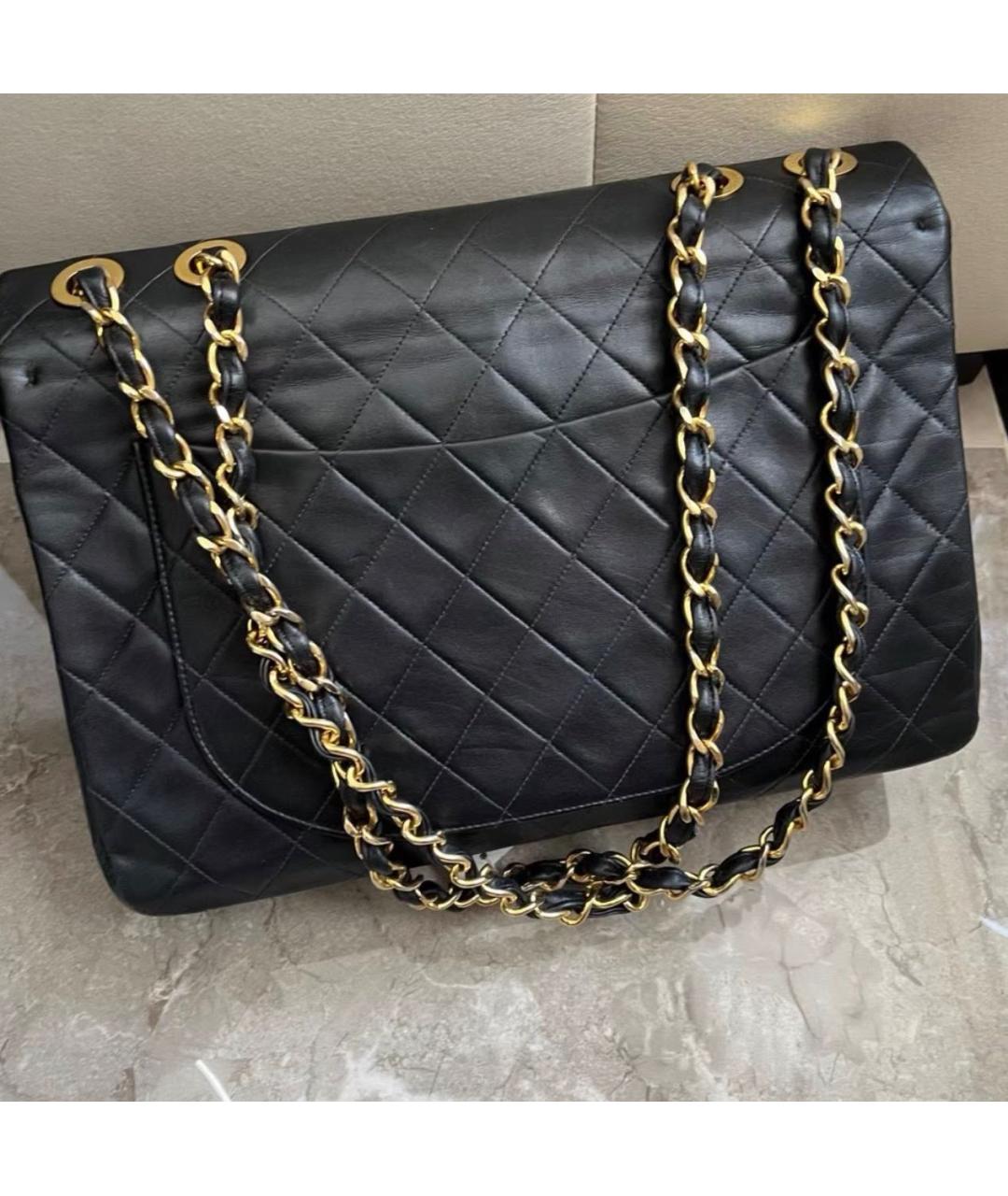 CHANEL Черная кожаная сумка через плечо, фото 2