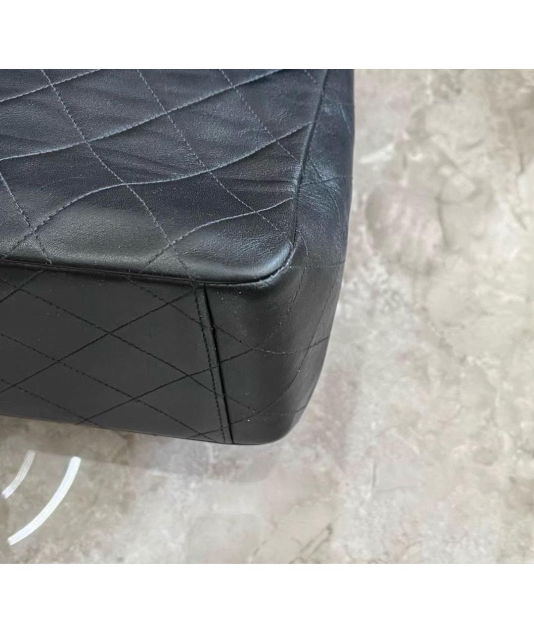 CHANEL Черная кожаная сумка через плечо, фото 7