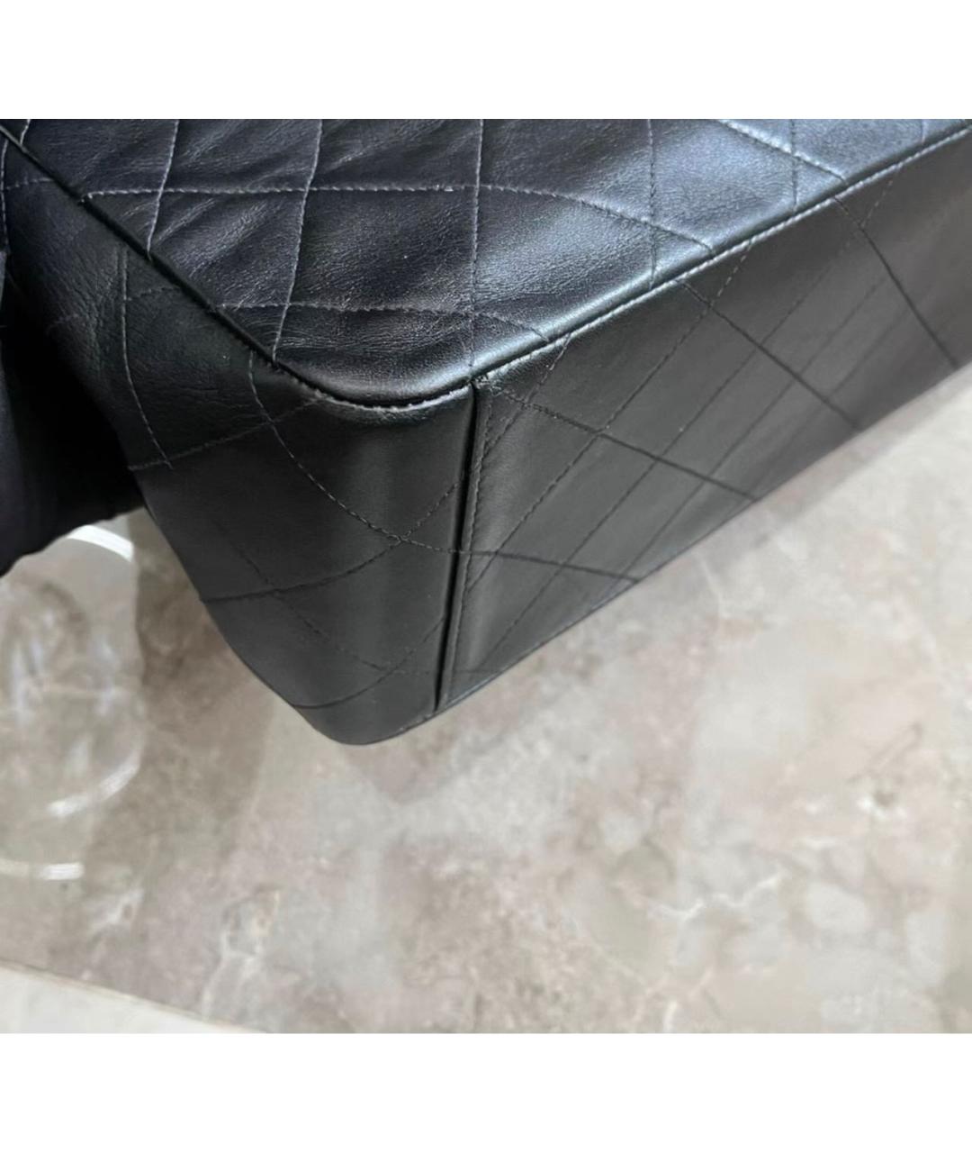 CHANEL Черная кожаная сумка через плечо, фото 5