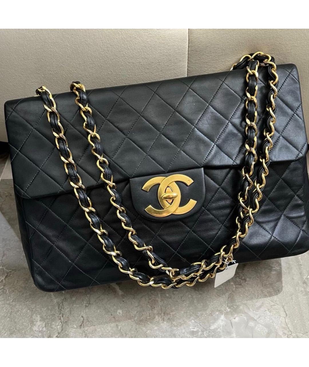 CHANEL Черная кожаная сумка через плечо, фото 9