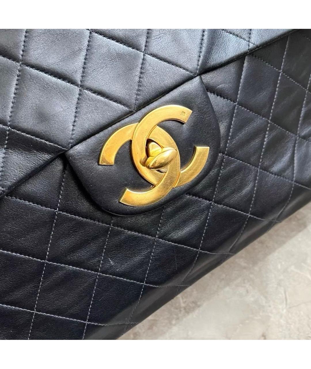 CHANEL Черная кожаная сумка через плечо, фото 3