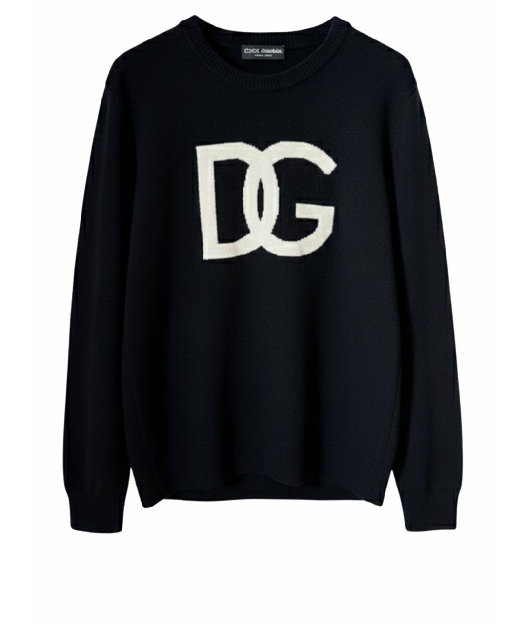 DOLCE&GABBANA Черный шерстяной джемпер / свитер, фото 1