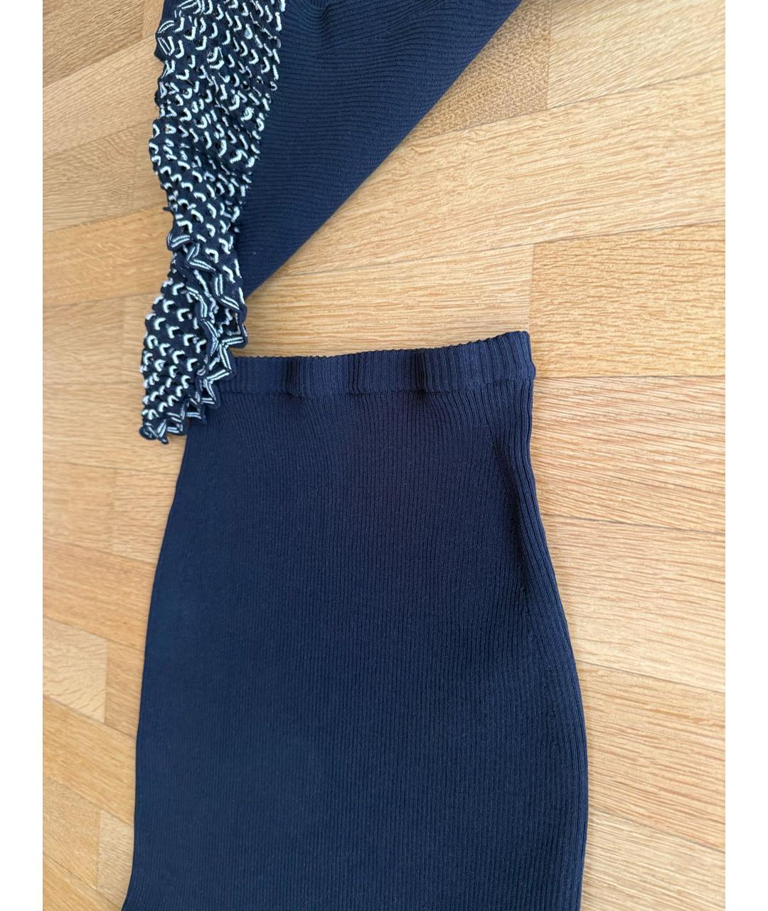 ALEXANDER MCQUEEN Черный хлопковый костюм с юбками, фото 4