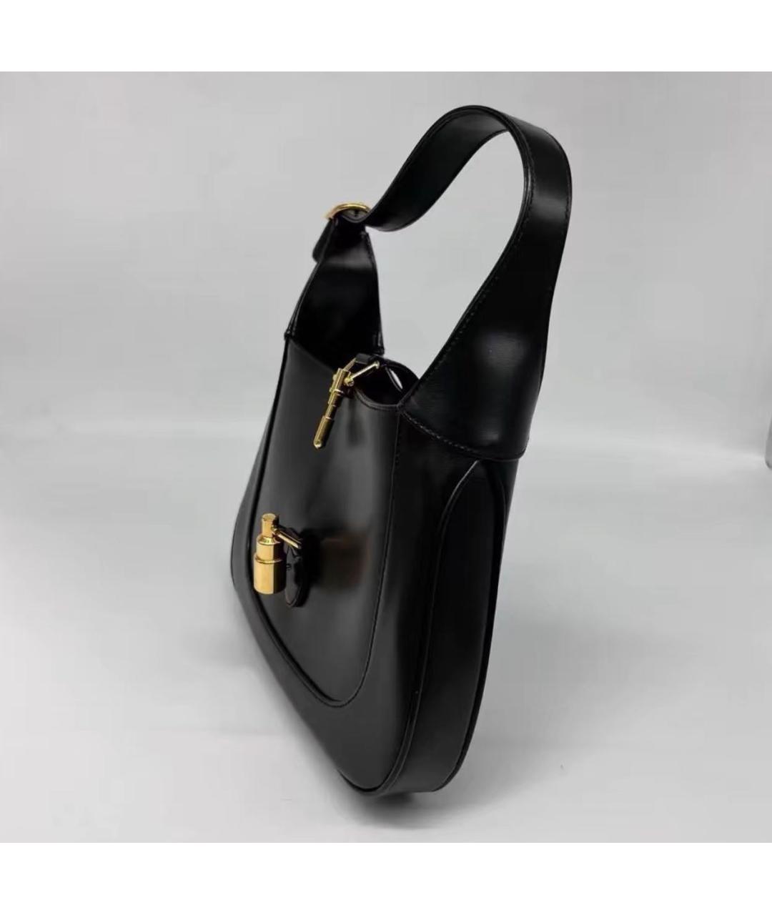 GUCCI Черная кожаная сумка через плечо, фото 3