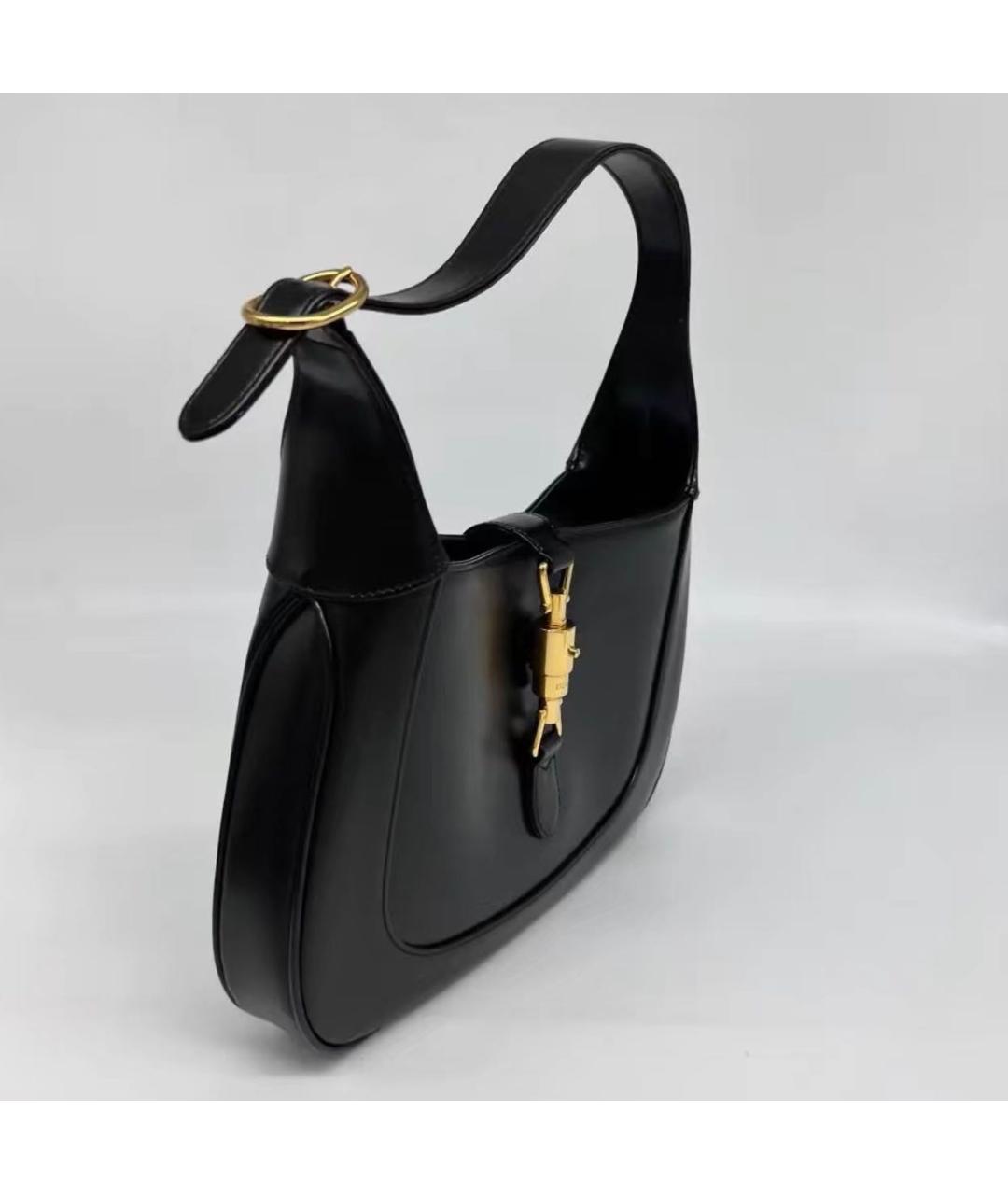 GUCCI Черная кожаная сумка через плечо, фото 2