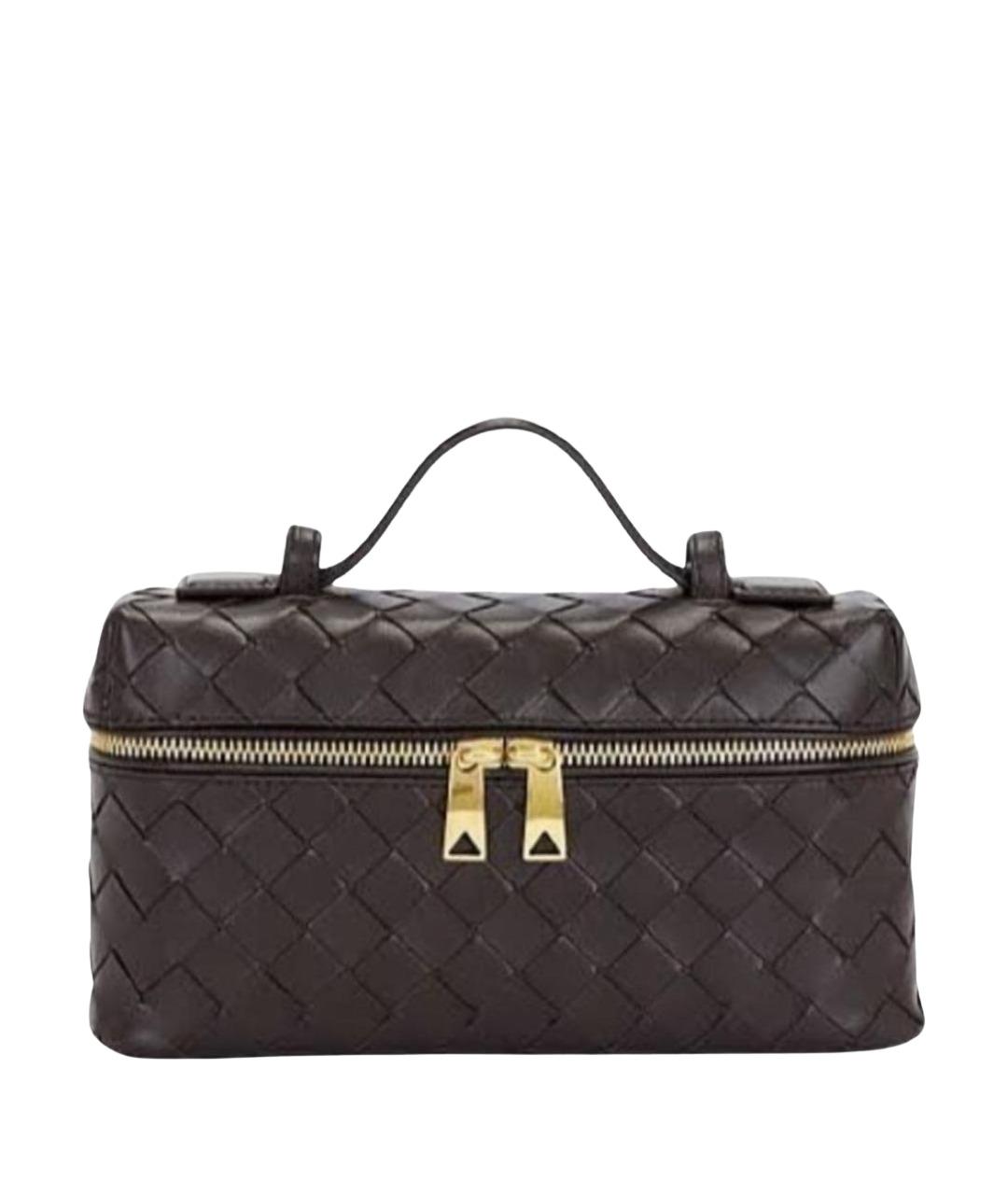 BOTTEGA VENETA Коричневая кожаная сумка через плечо, фото 1