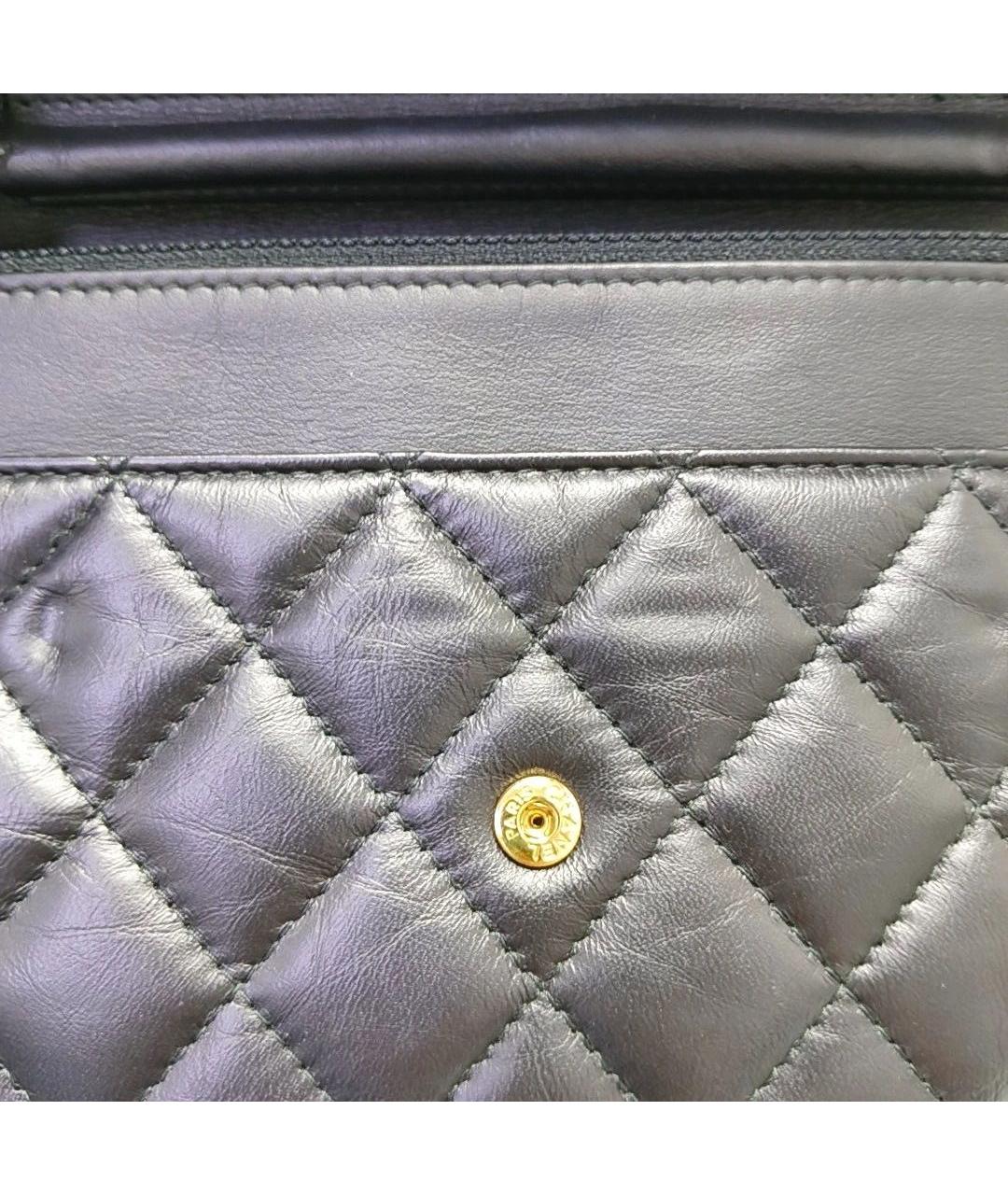 CHANEL Черная кожаная сумка через плечо, фото 8