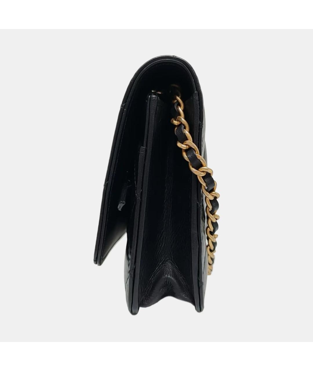 CHANEL Черная кожаная сумка через плечо, фото 2